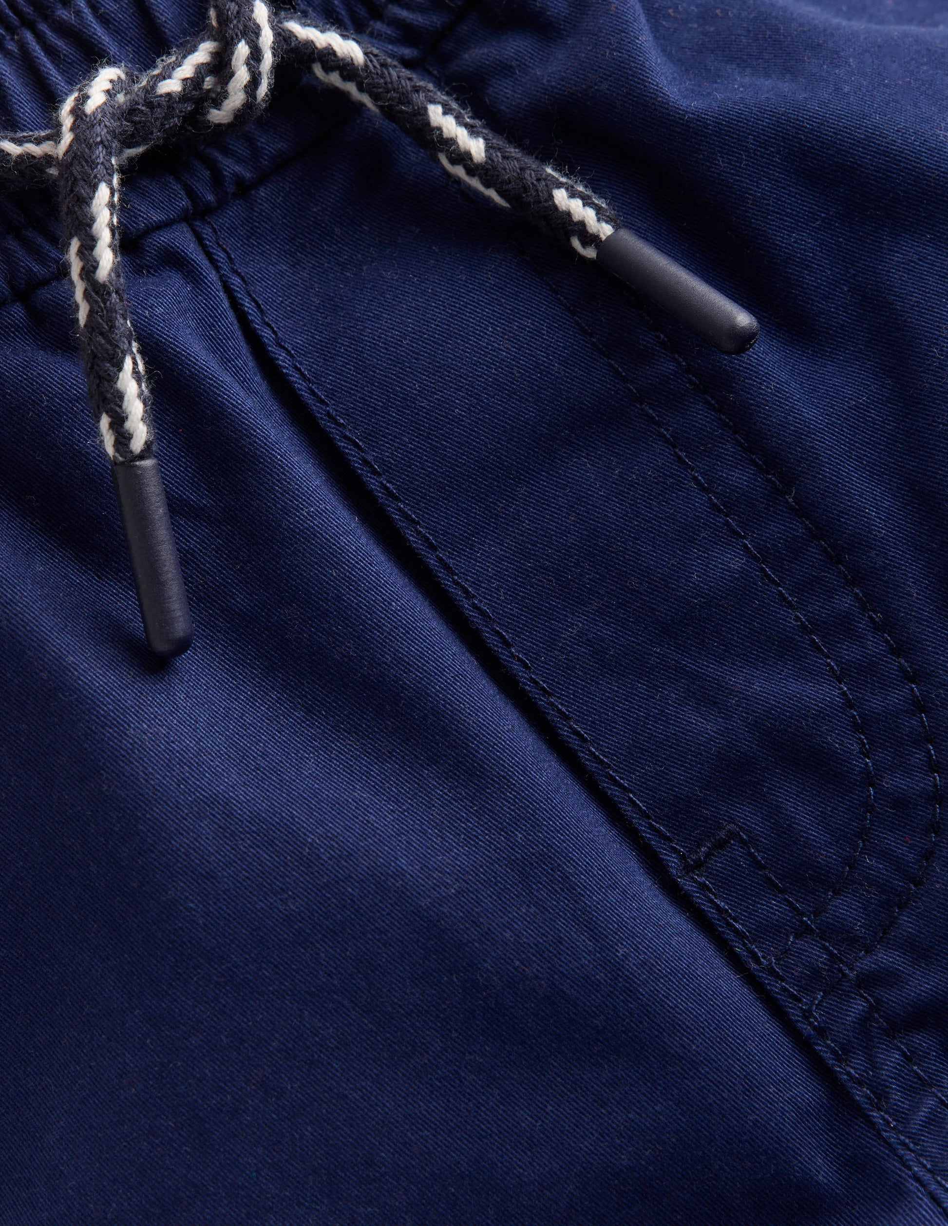 Slim Pull-on Trousers-College Navy-6