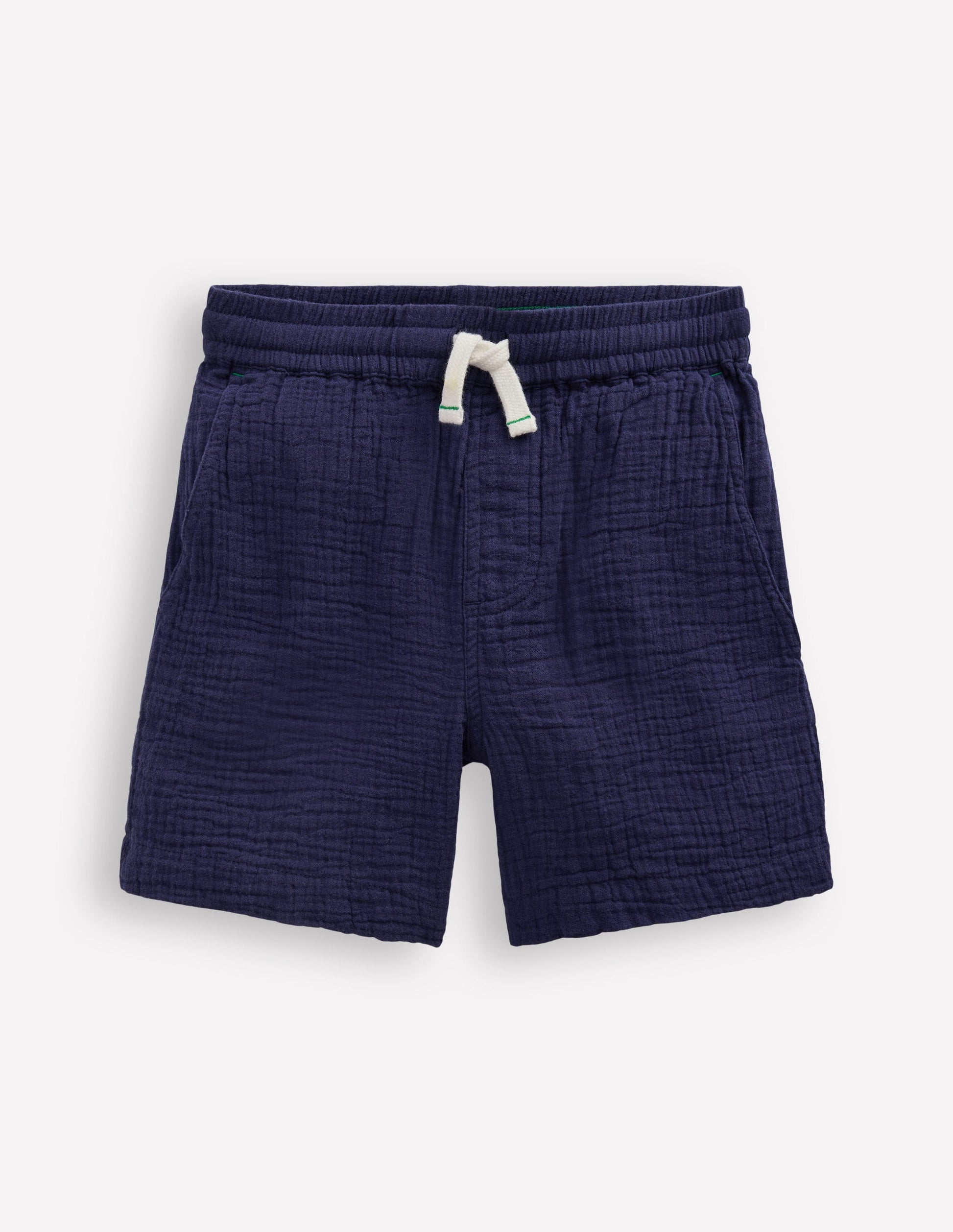 Doppeltuch-Shorts-Marineblau-1