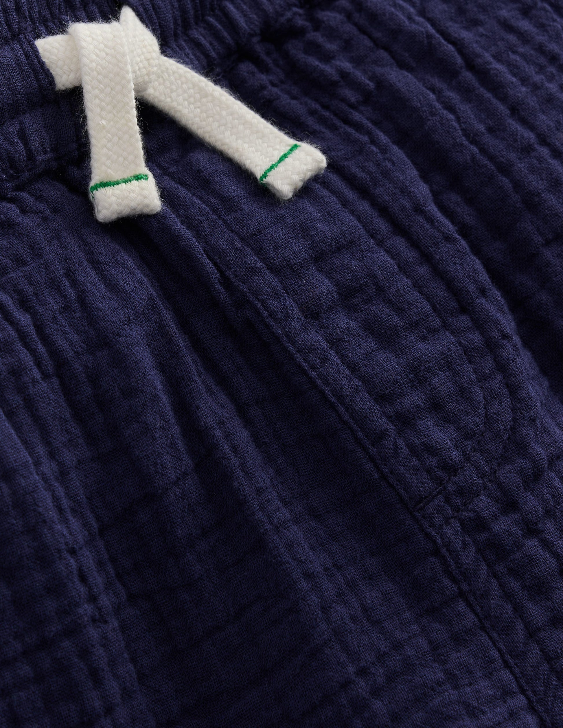 Doppeltuch-Shorts-Marineblau-3