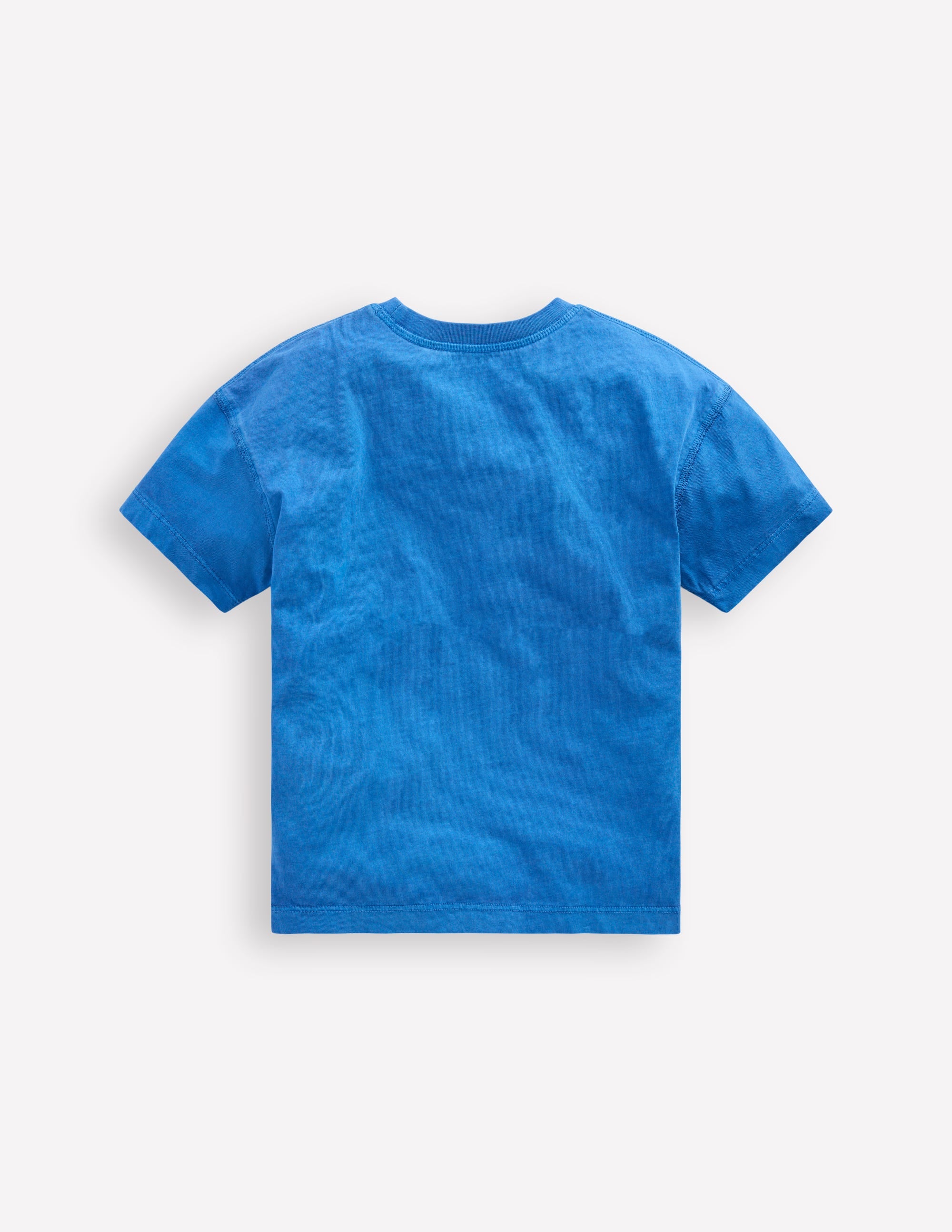 T-shirt décontracté teint en pièce-Bleu cabanon - Image 2