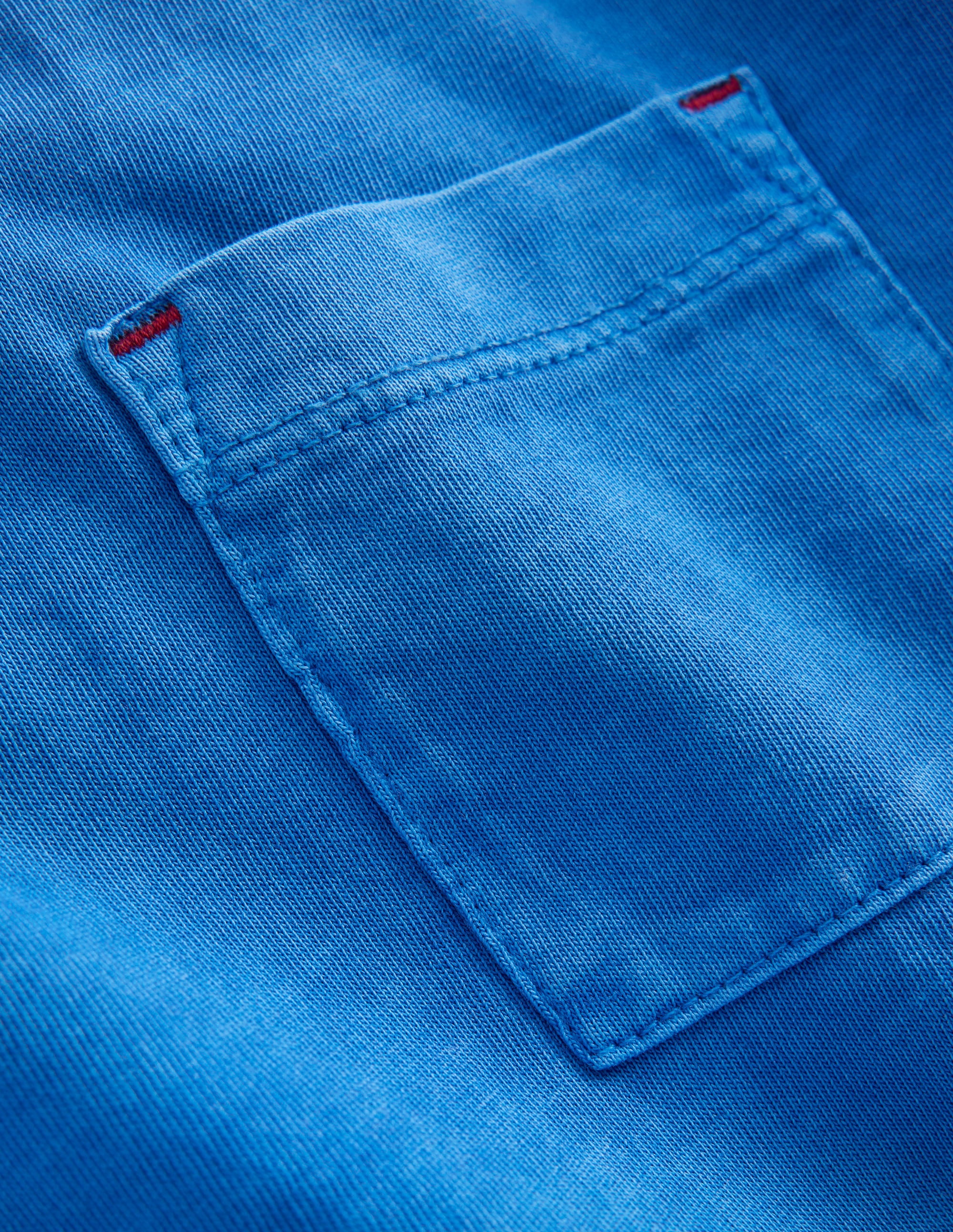 T-shirt décontracté teint en pièce-Bleu cabanon - Image 3