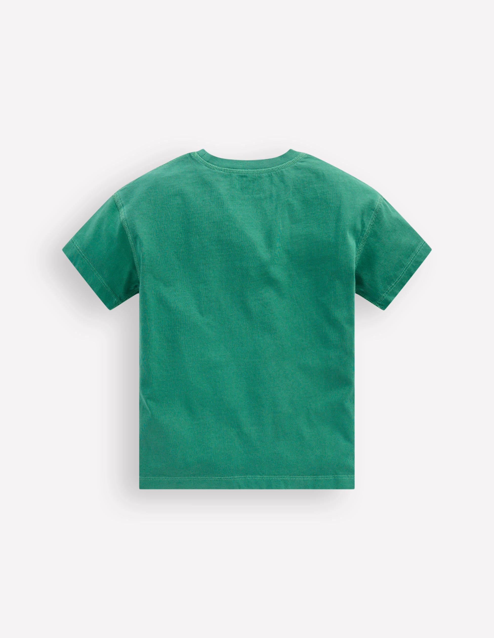 T-shirt décontracté teint en pièce-Vert éphémère - Image 2