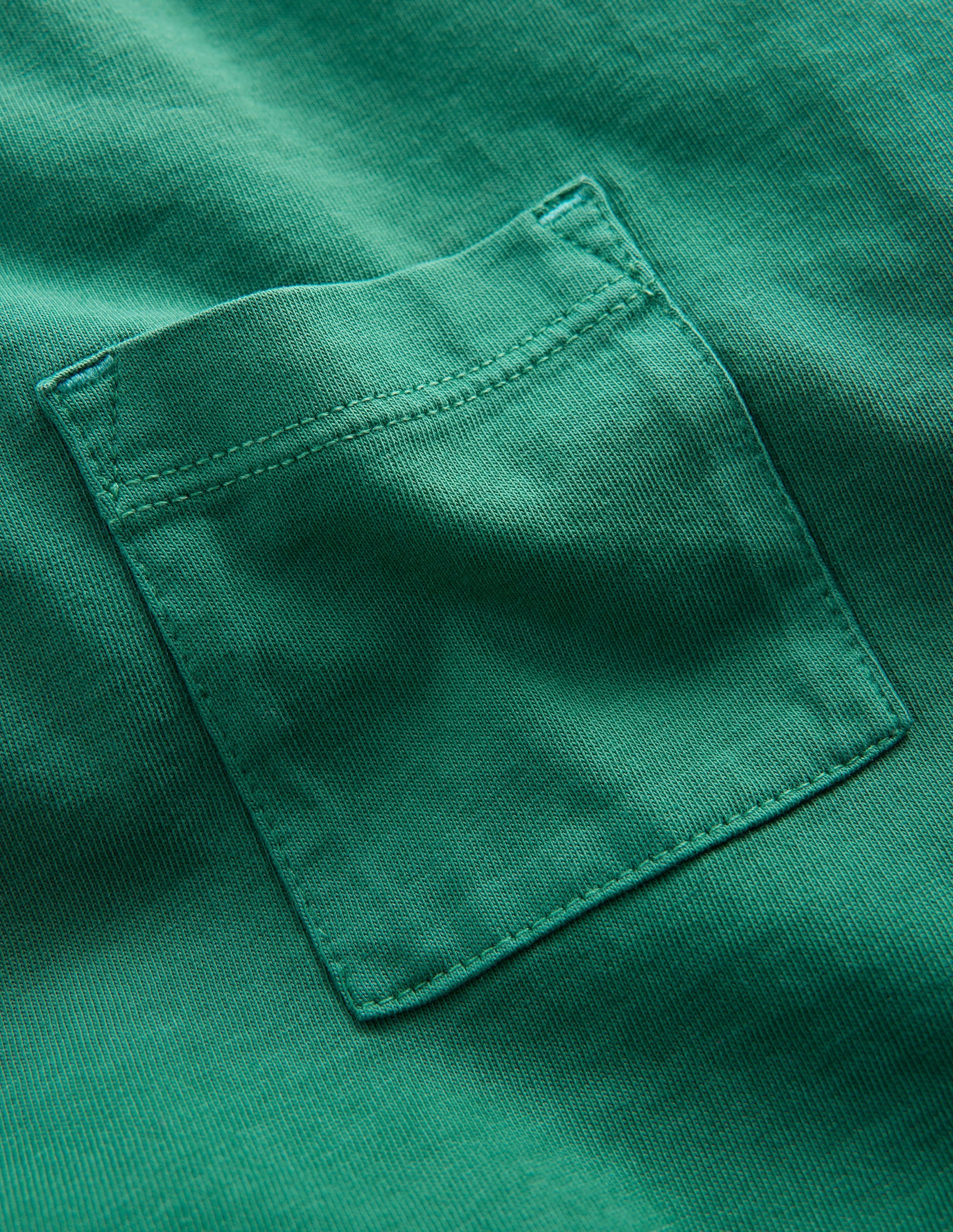 T-shirt décontracté teint en pièce-Vert éphémère - Image 3