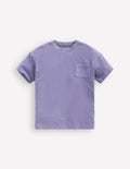 T-shirt décontracté teint en pièce-Lavande brumeuse