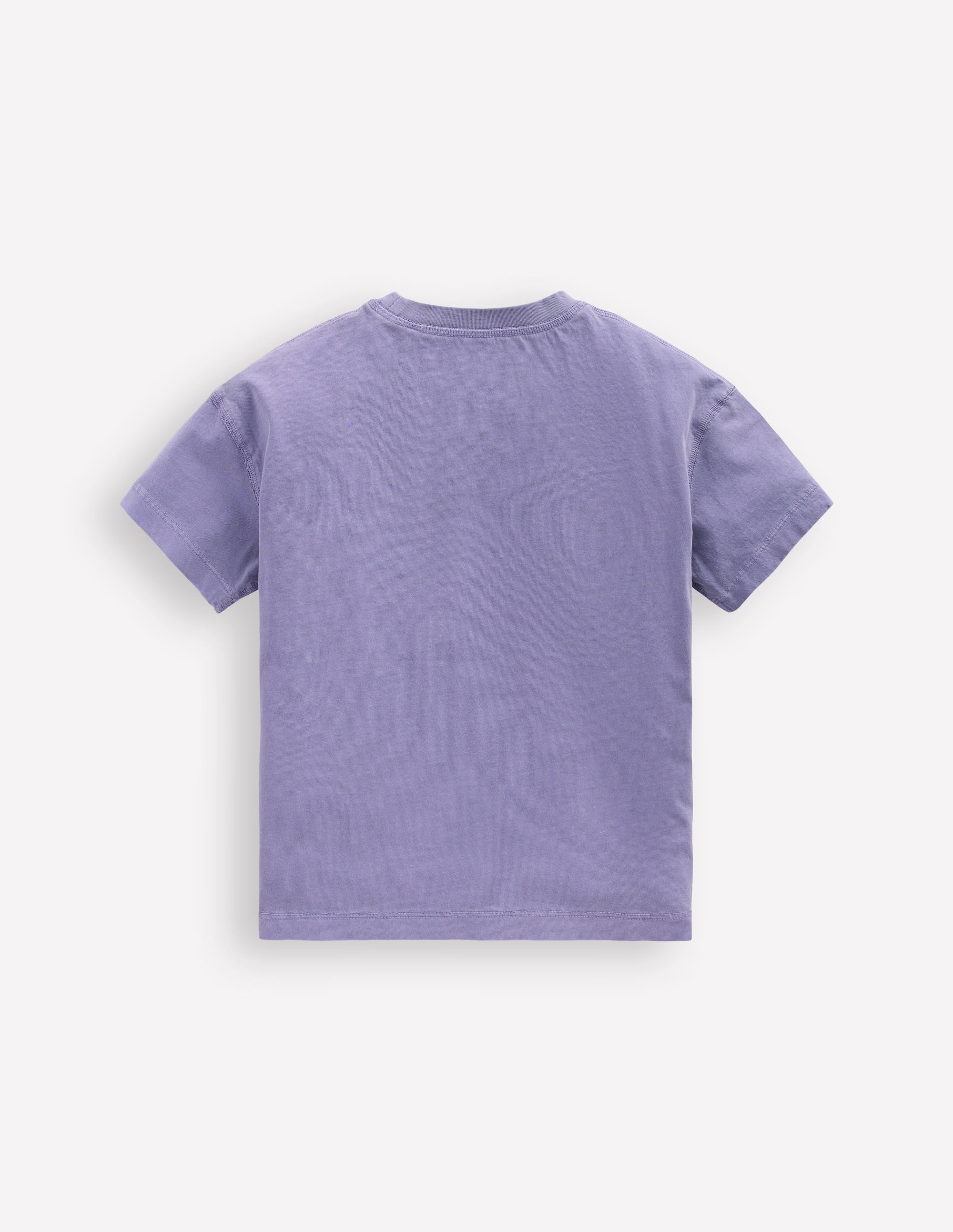 T-shirt décontracté teint en pièce-Lavande brumeuse - Image 2