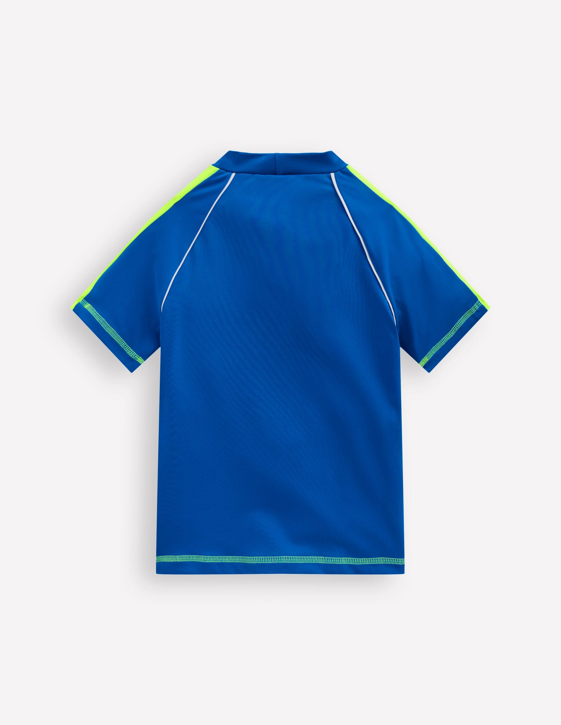 Haut de plage à manches courtes-Bleu Directoire-2