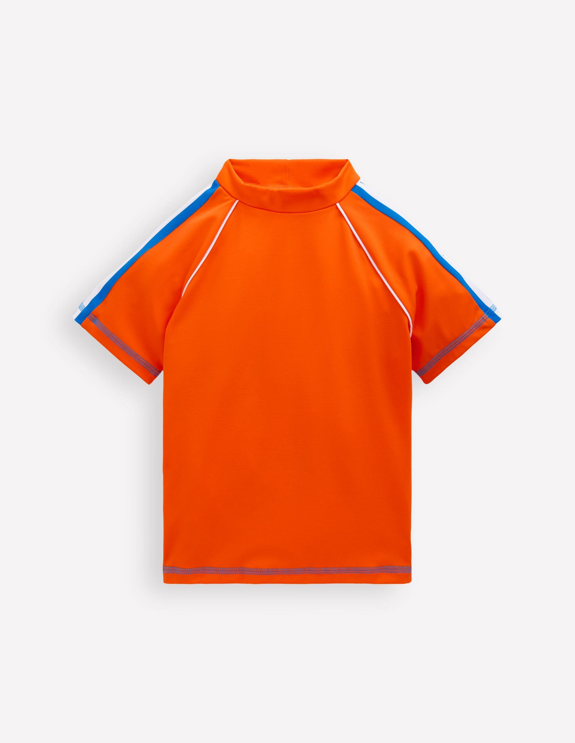 Kurzärmliges Badeshirt-Leuchtendes Orange-1