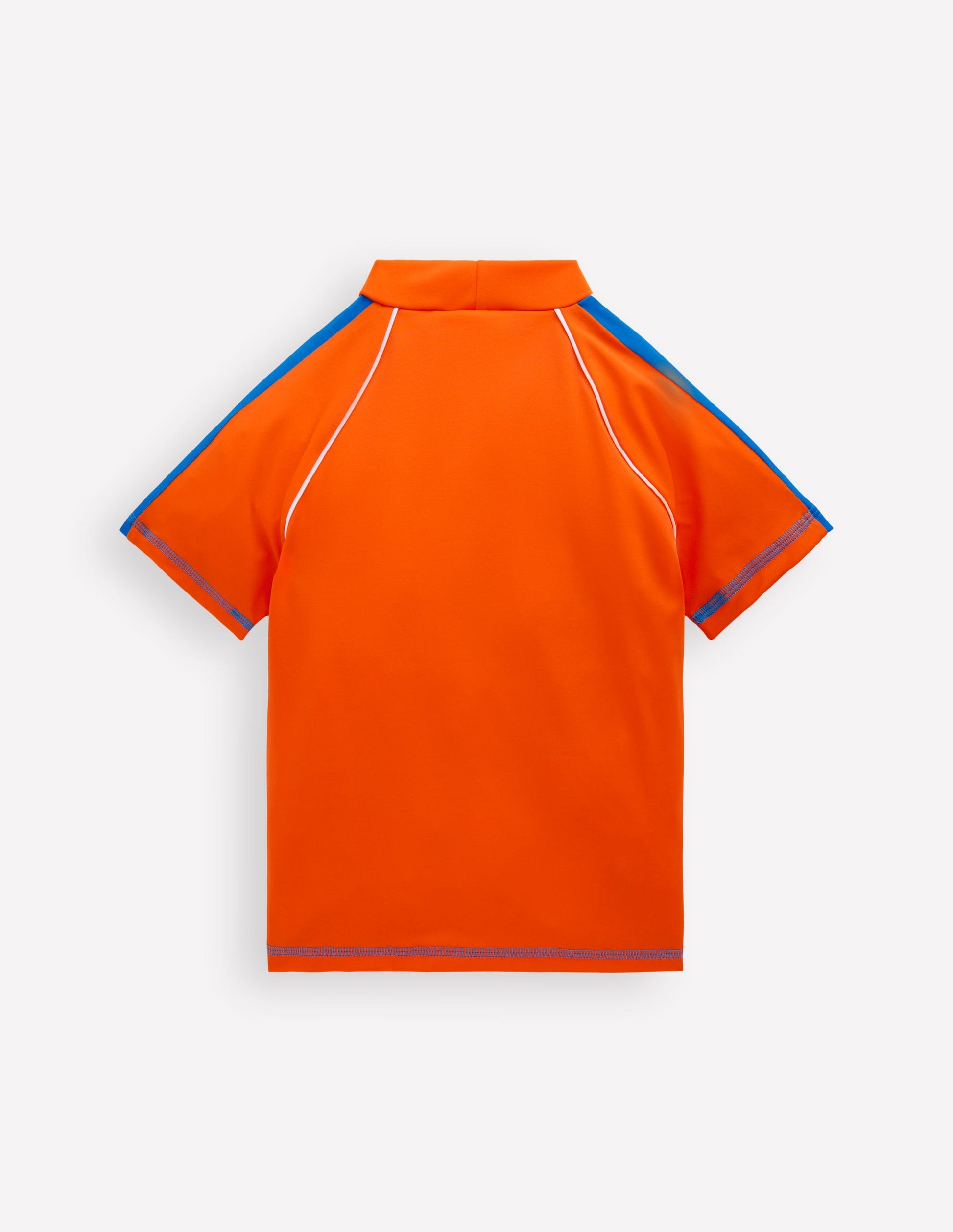 Kurzärmliges Badeshirt-Leuchtendes Orange-2