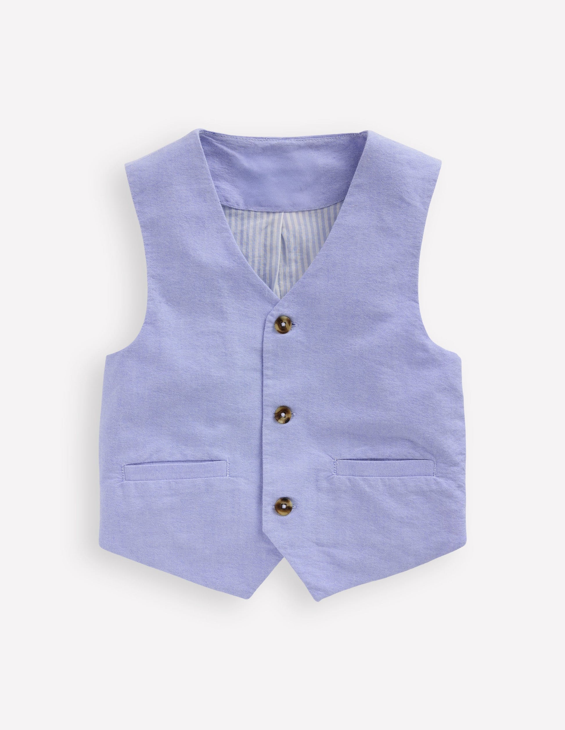 Oxford Waistcoat-Blue Oxford-1