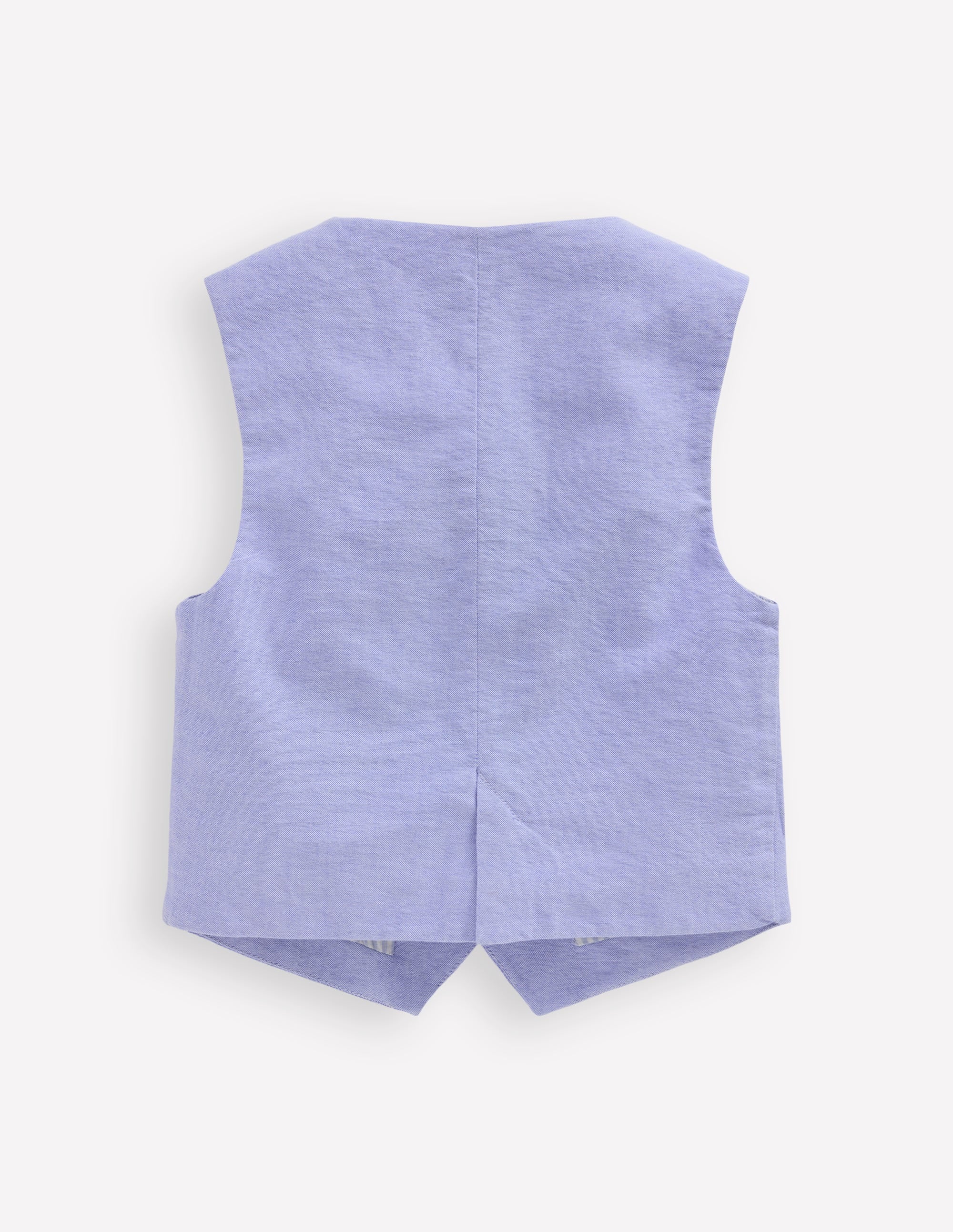 Gilet de costume en coton oxford-Oxford bleu - Image 2