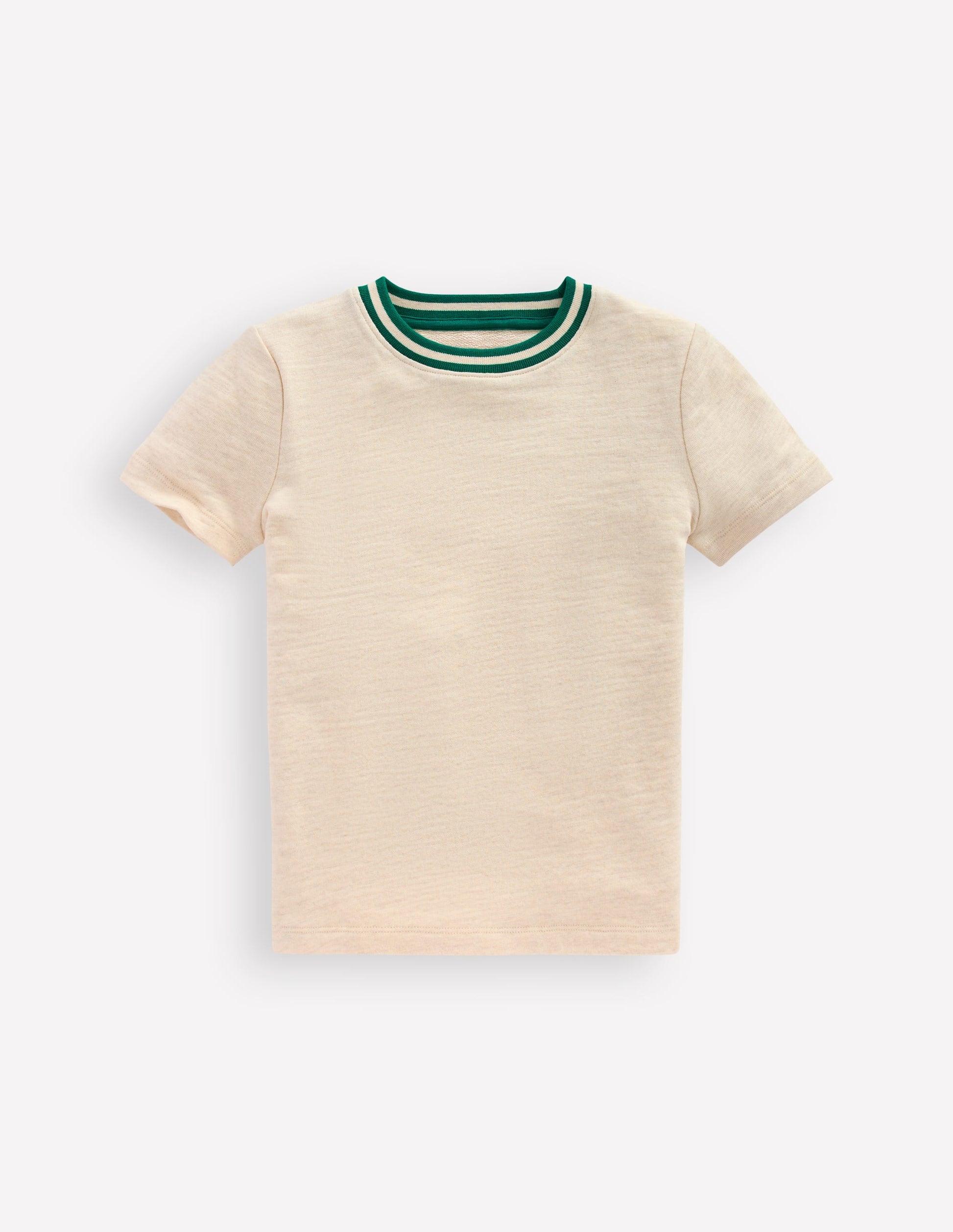 Mittelschweres T-Shirt-Beige Meliert-1