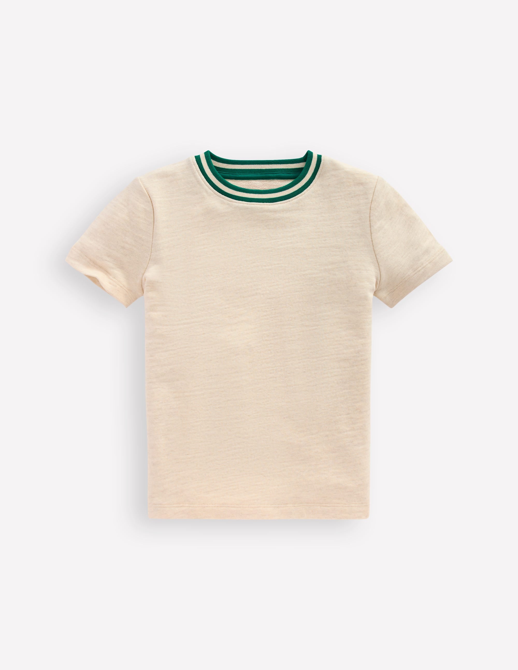 T-shirt semi-épais à manches courtes-Avoine chine - Image 1