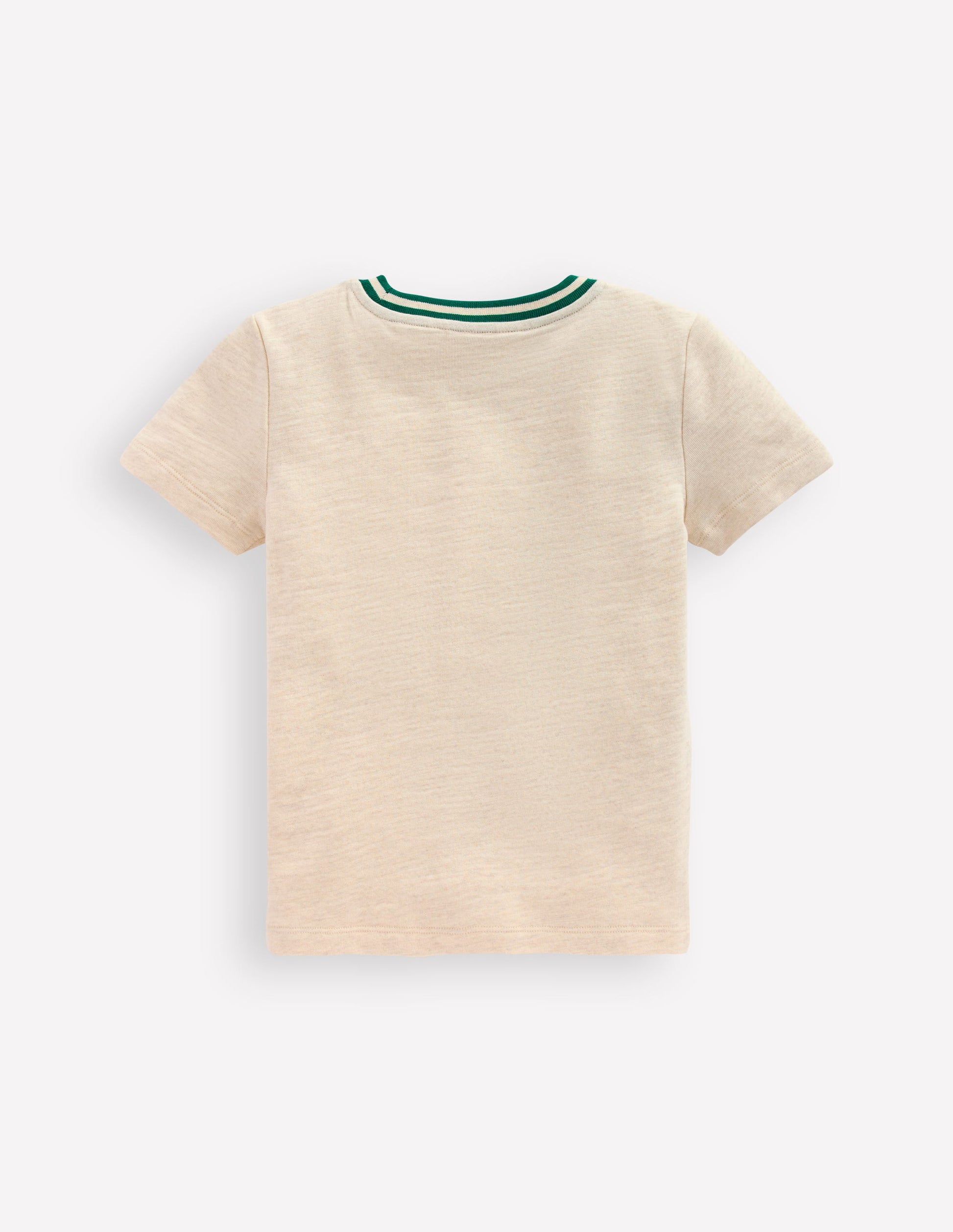 Mittelschweres T-Shirt-Beige Meliert-2