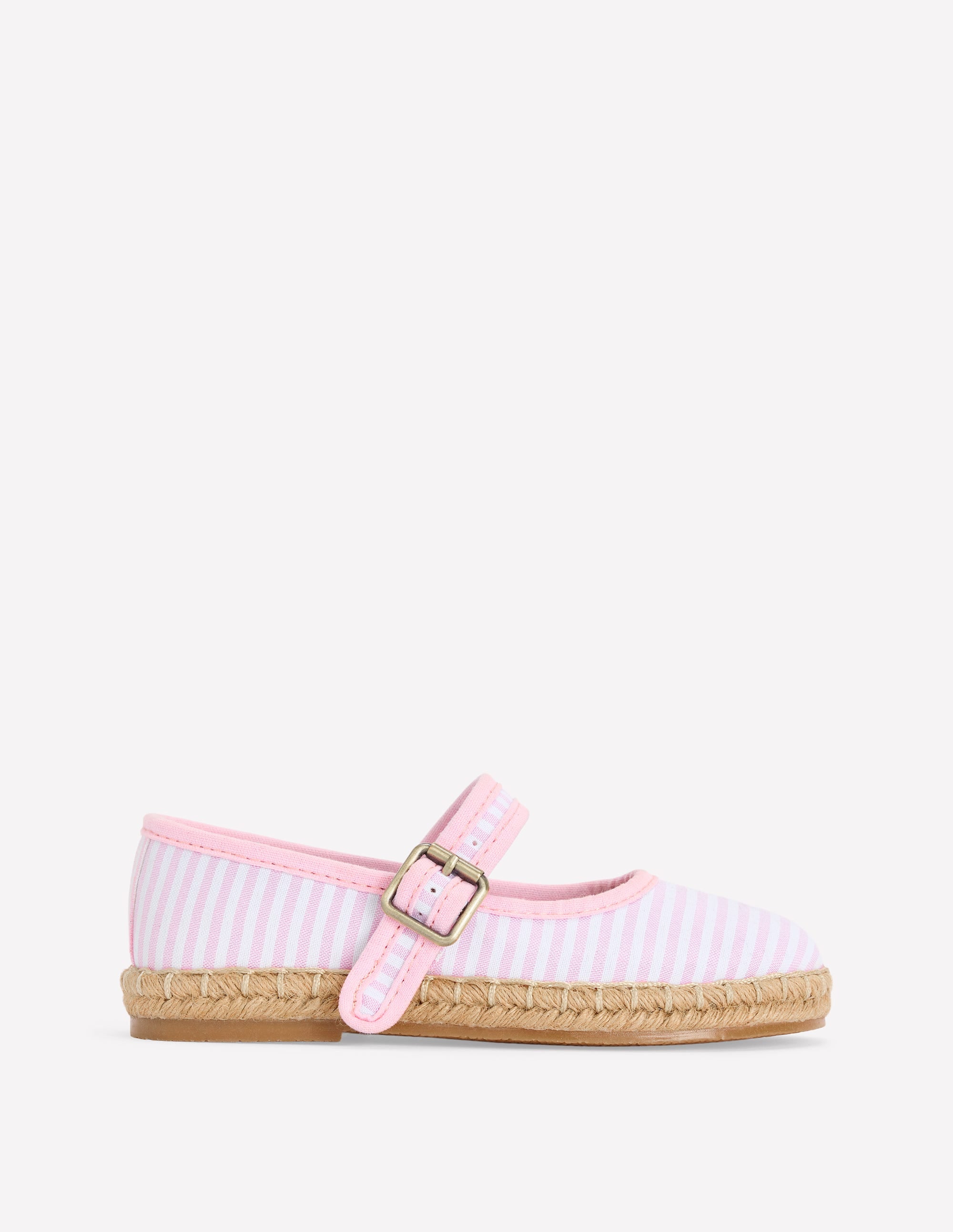 Babies façon espadrilles-Rayé style coutil œillet marin - Image 1