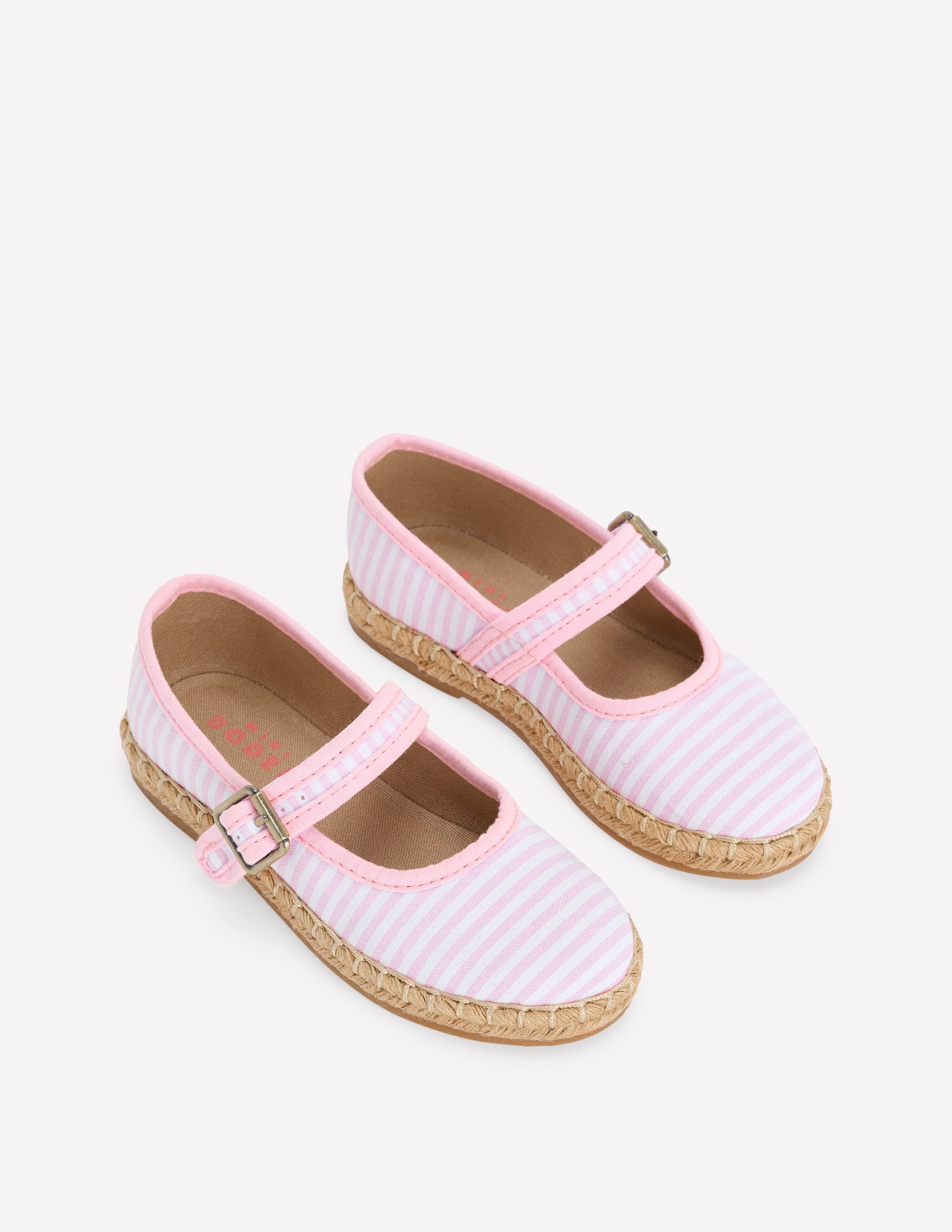 Babies façon espadrilles-Rayé style coutil œillet marin - Image 2