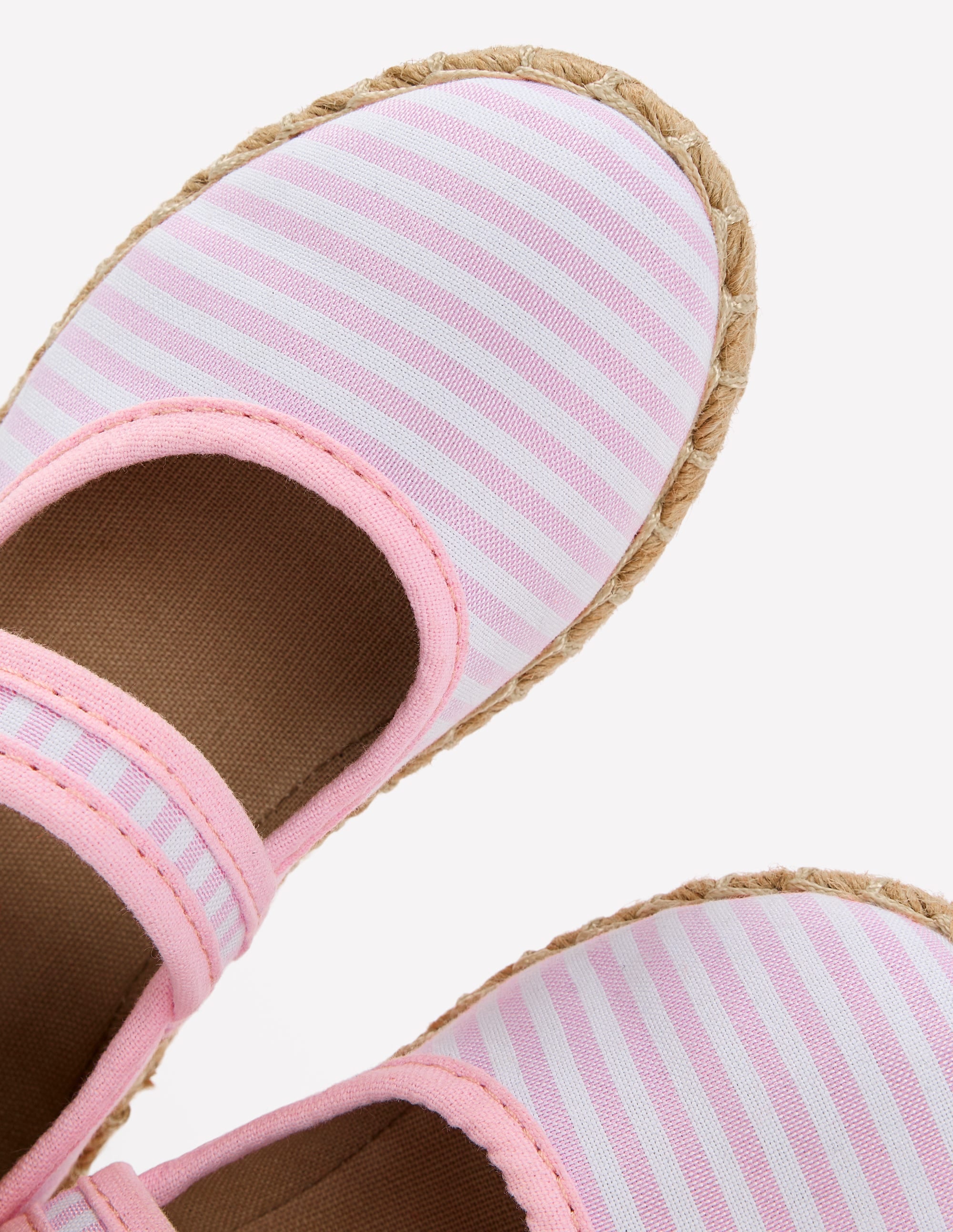 Babies façon espadrilles-Rayé style coutil œillet marin - Image 3