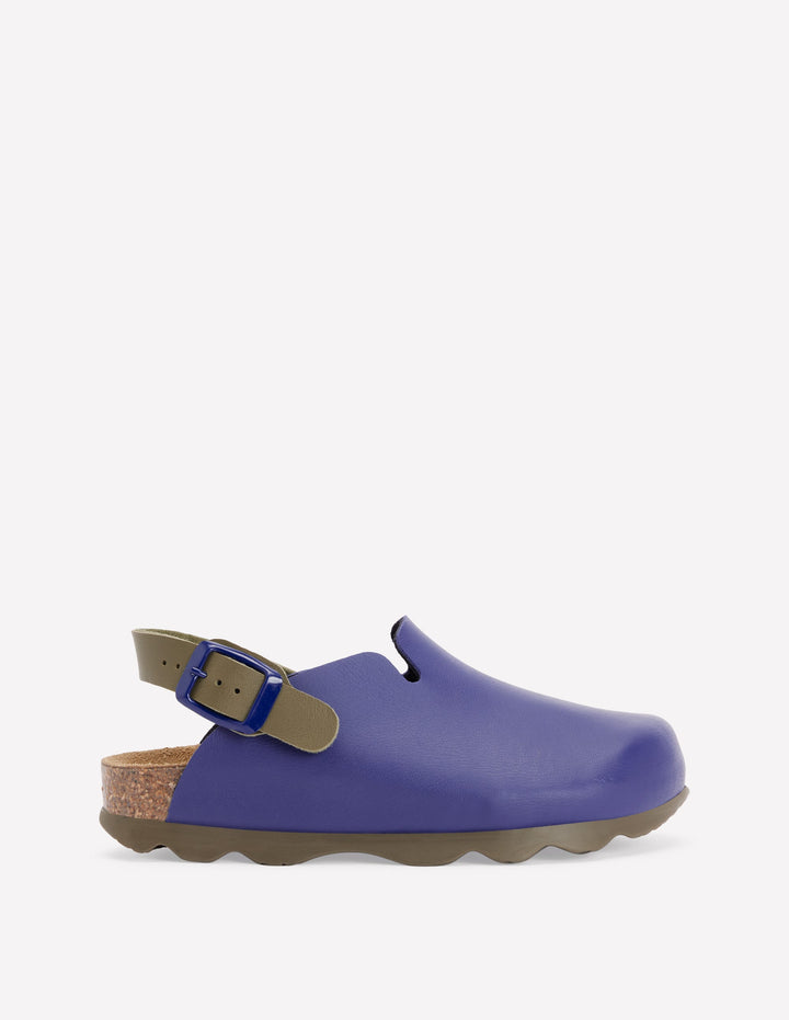 Clogs in Blockfarben-Marineblau