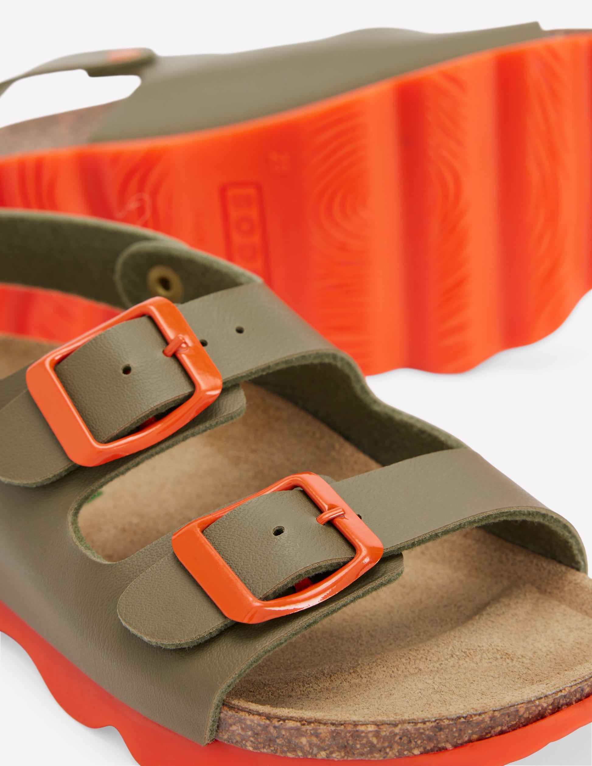 Sandalen in Blockfarben-GRÜN-3