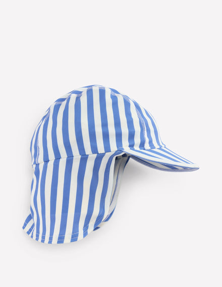 Fun Sun Safe Boys Hat-Forget Me Not Blue Stripe
