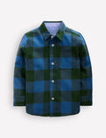 Chemise cosy à carreaux en coton-Carreaux bleu sarcelle et vert