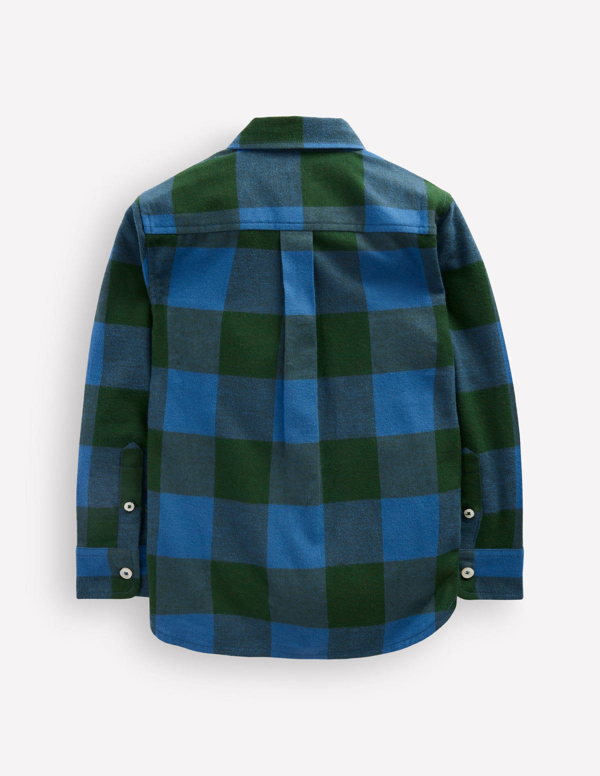 Chemise cosy à carreaux en coton-Carreaux bleu sarcelle et vert-2