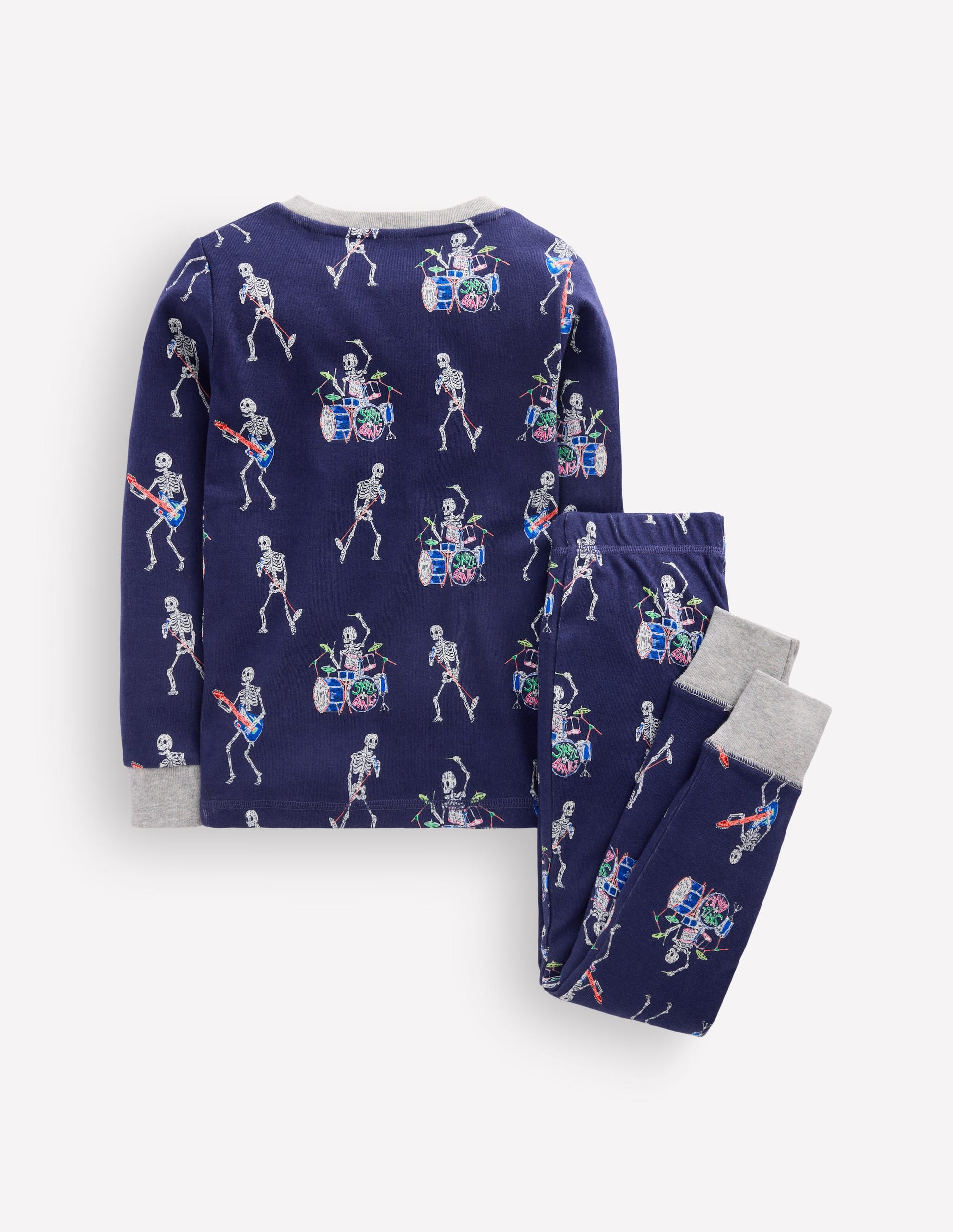 Snug Glow-in-the-dark Pyjamas-Skeleton Drummers-2