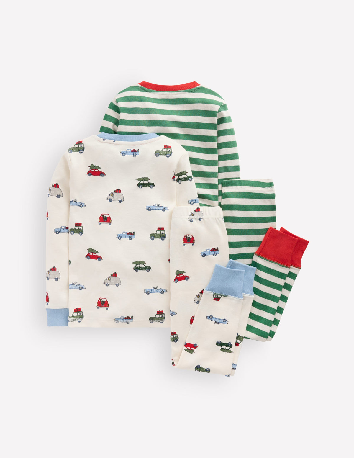 2 pyjamas douillets-Voitures festives - Image 2