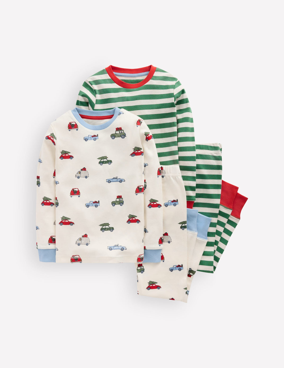2 pyjamas douillets-Voitures festives-1