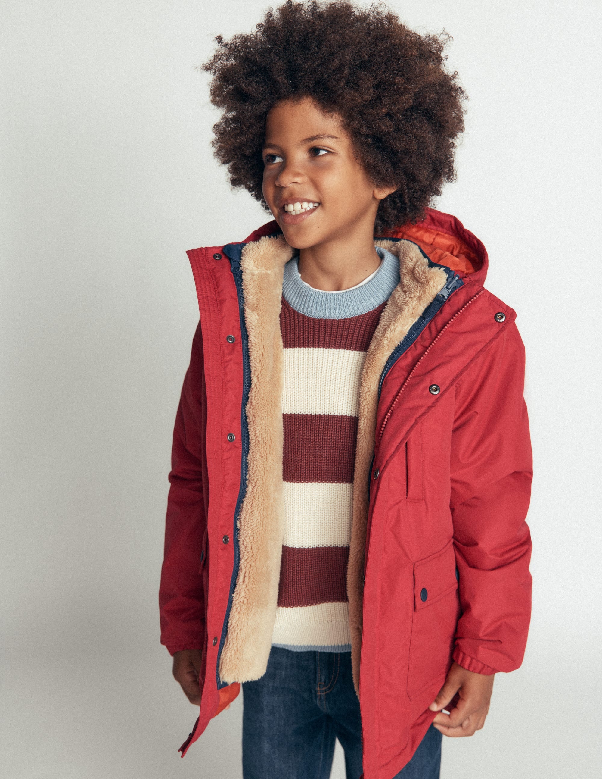 4-in-1 Waterproof Coat-Rust - Image 2