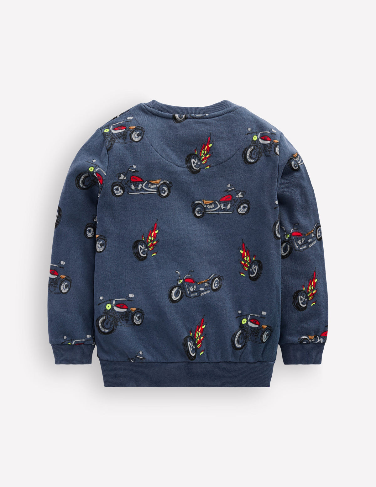 Sweat imprimé pour tous les jours-Motos gris-bleu - Image 2
