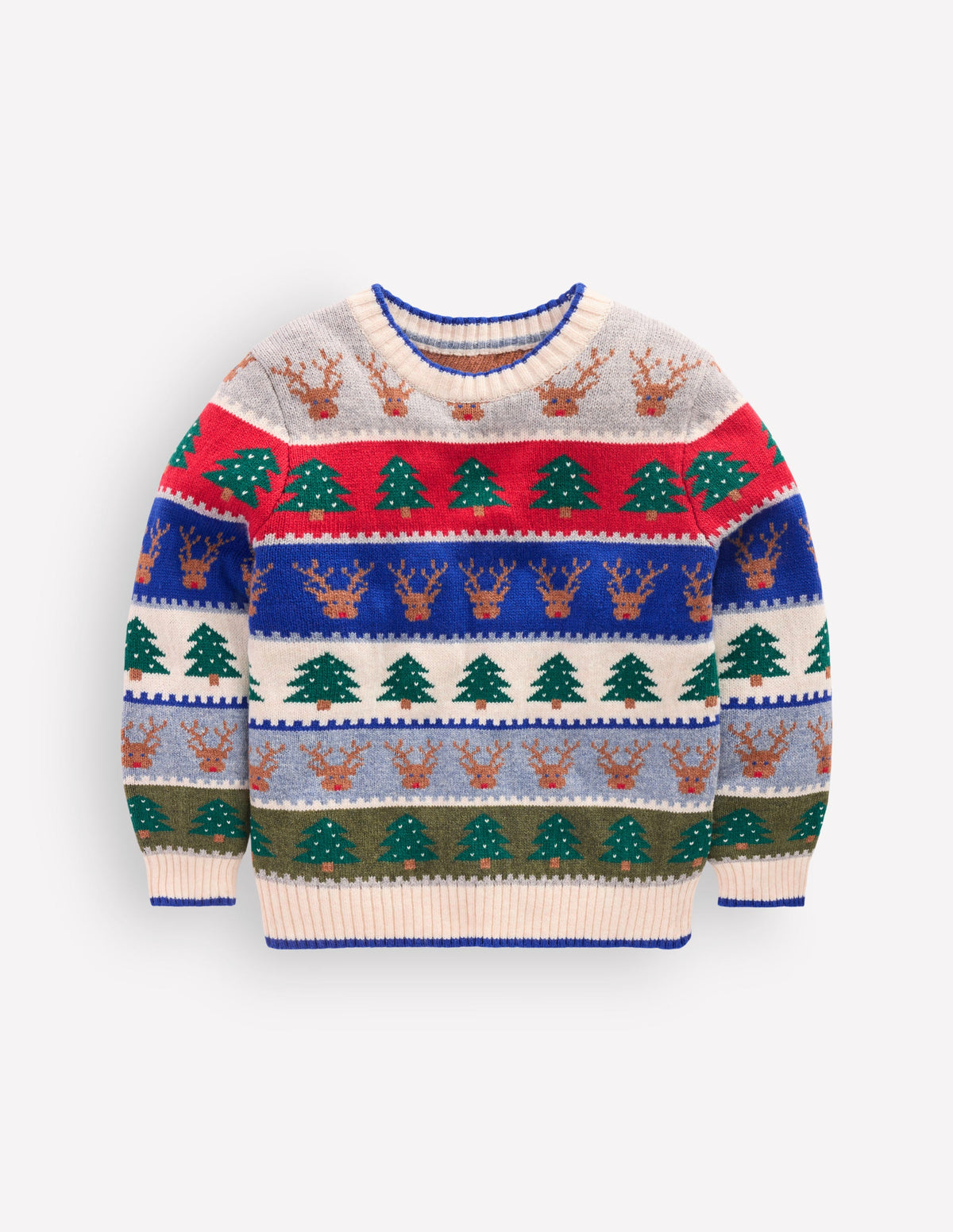 Fair-Isle-Pullover-Bunt, Weihnachtsmotiv-1