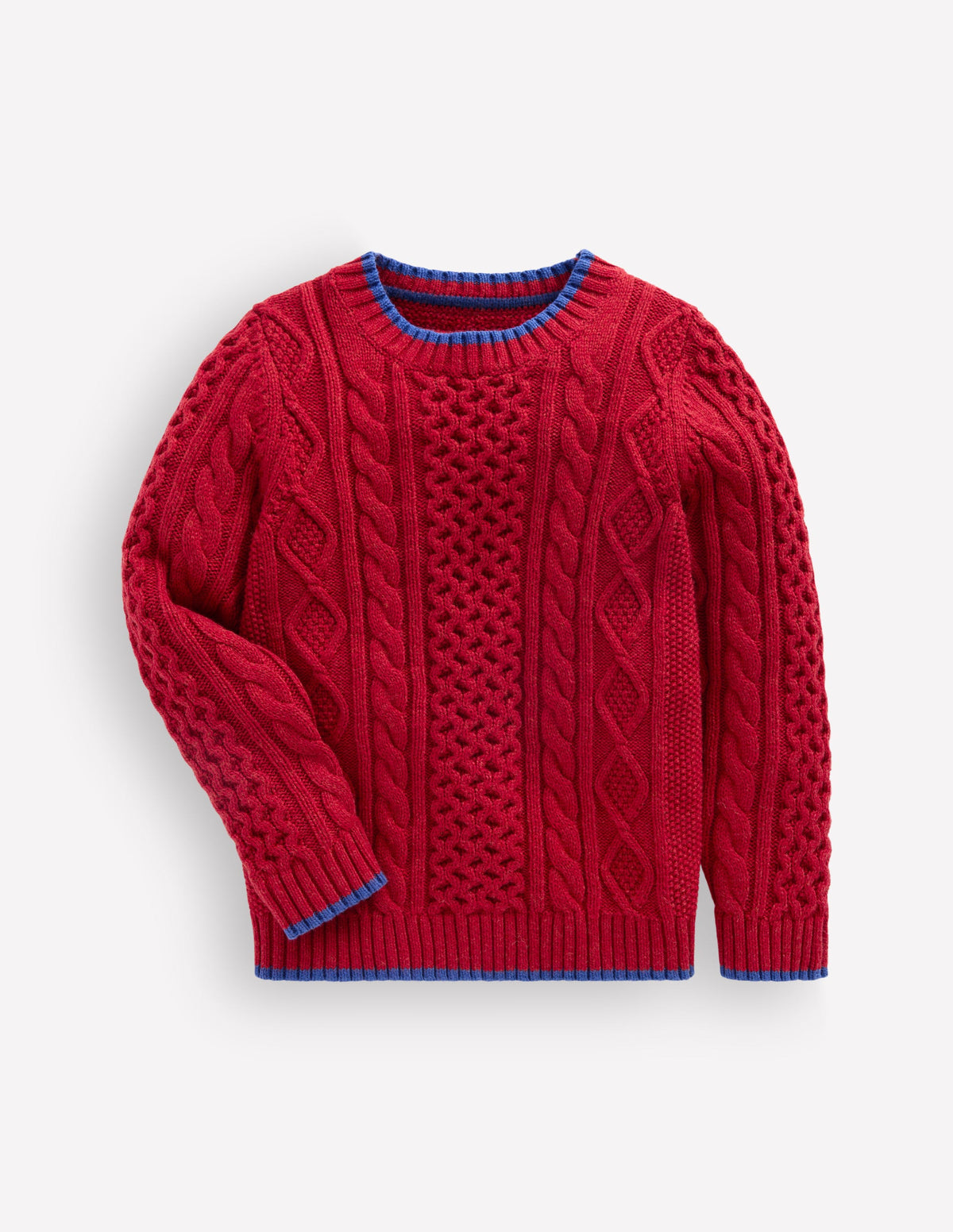 Heritage Cable Jumper-Crimson Red - Image 1