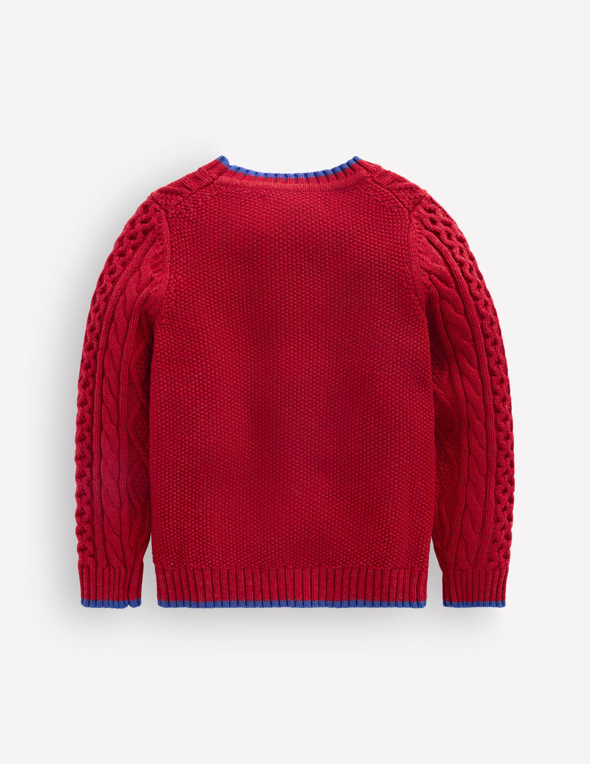 Heritage Cable Jumper-Crimson Red-2