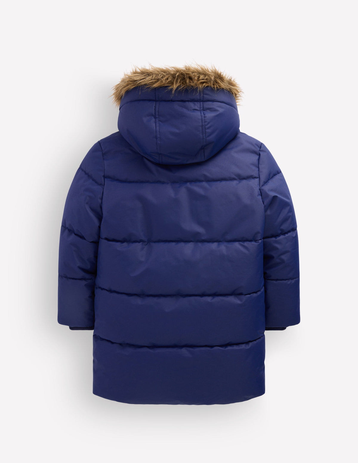 Fleece Lined Padded Coat-College Navy - Image 2