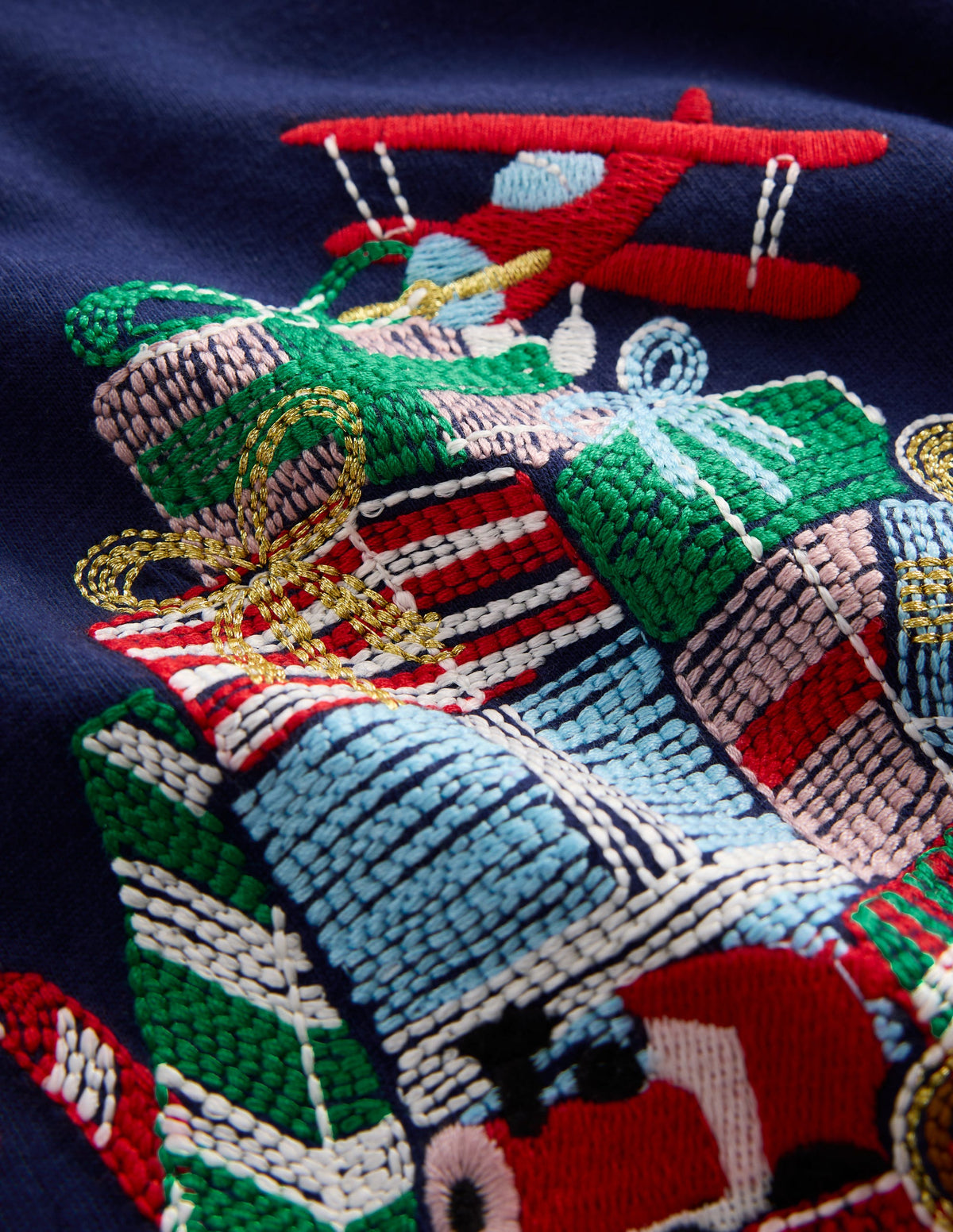 Im Dunkeln leuchtendes T-Shirt mit Superstitch-Weihnachtsschlitten - Image 4