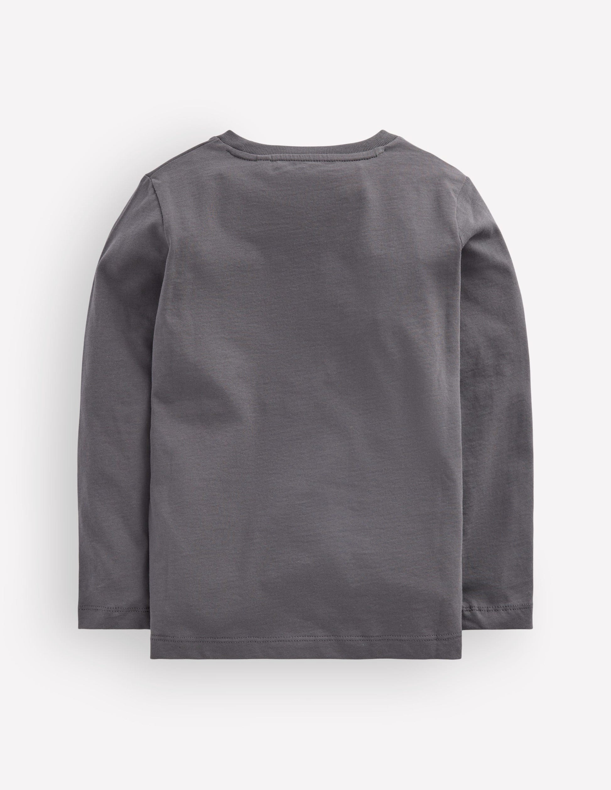 Im Dunkeln leuchtendes Langarmshirt-Grau Weltall-4