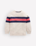 Lässiges, mittelschweres Langarmshirt-Beige