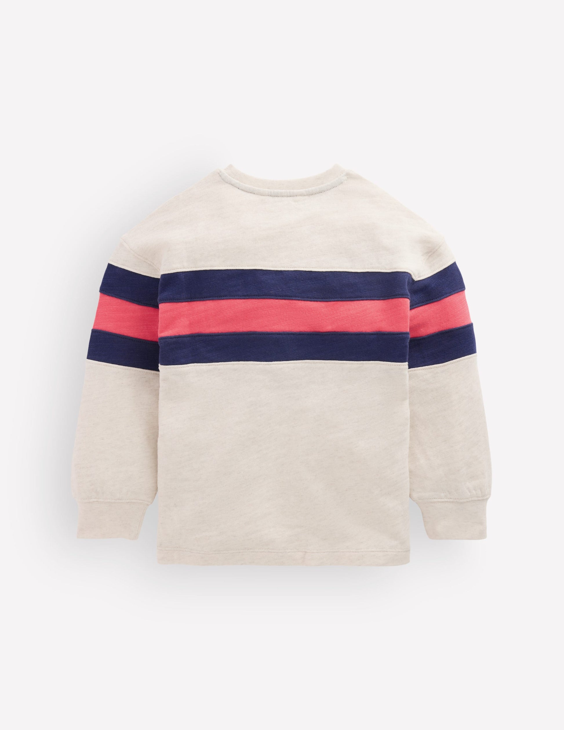 Lässiges, mittelschweres Langarmshirt-Beige-2