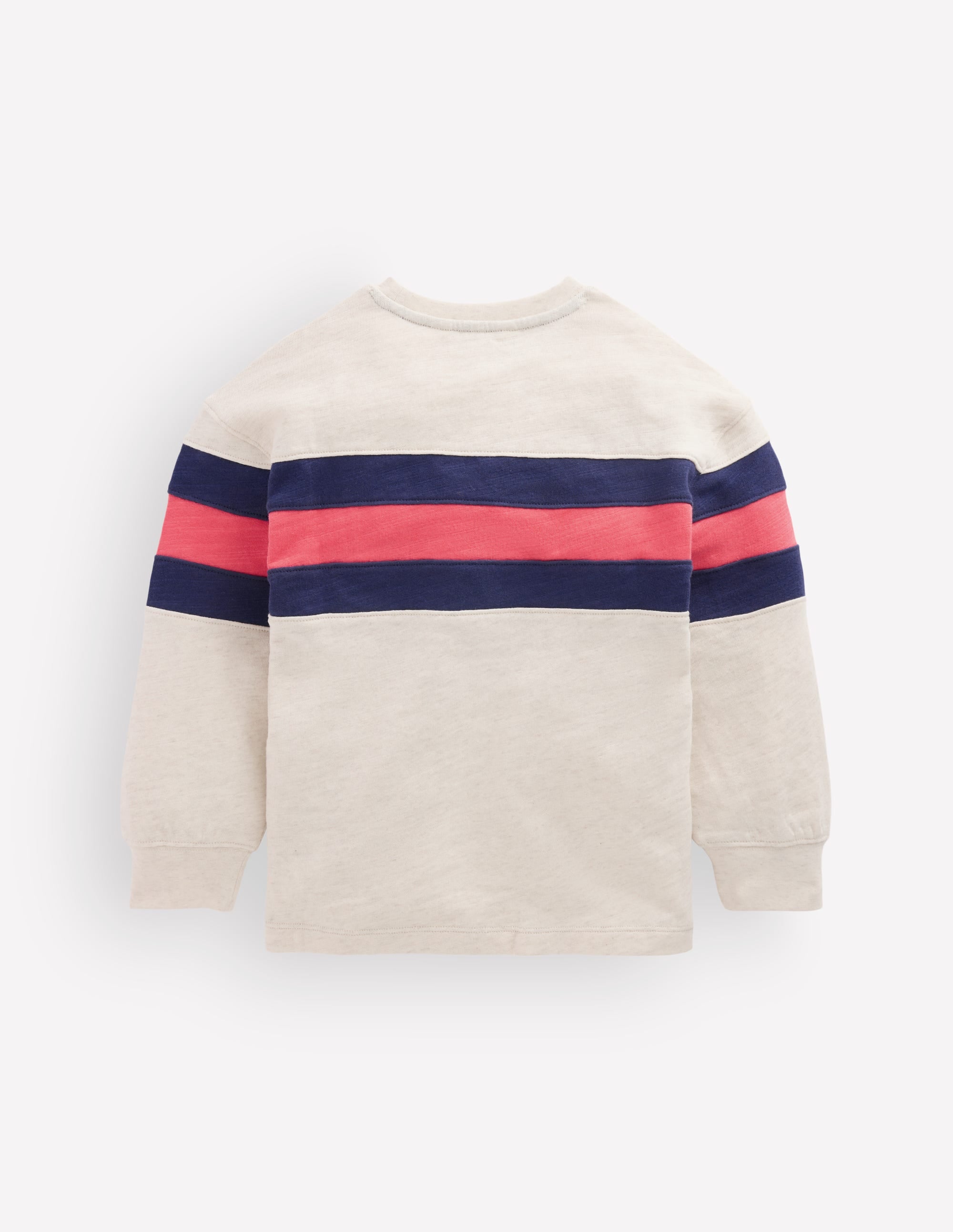 Lässiges, mittelschweres Langarmshirt-Beige - Image 2