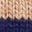 Rugby-Strickpullover-Blau/Braun, Gestreift
