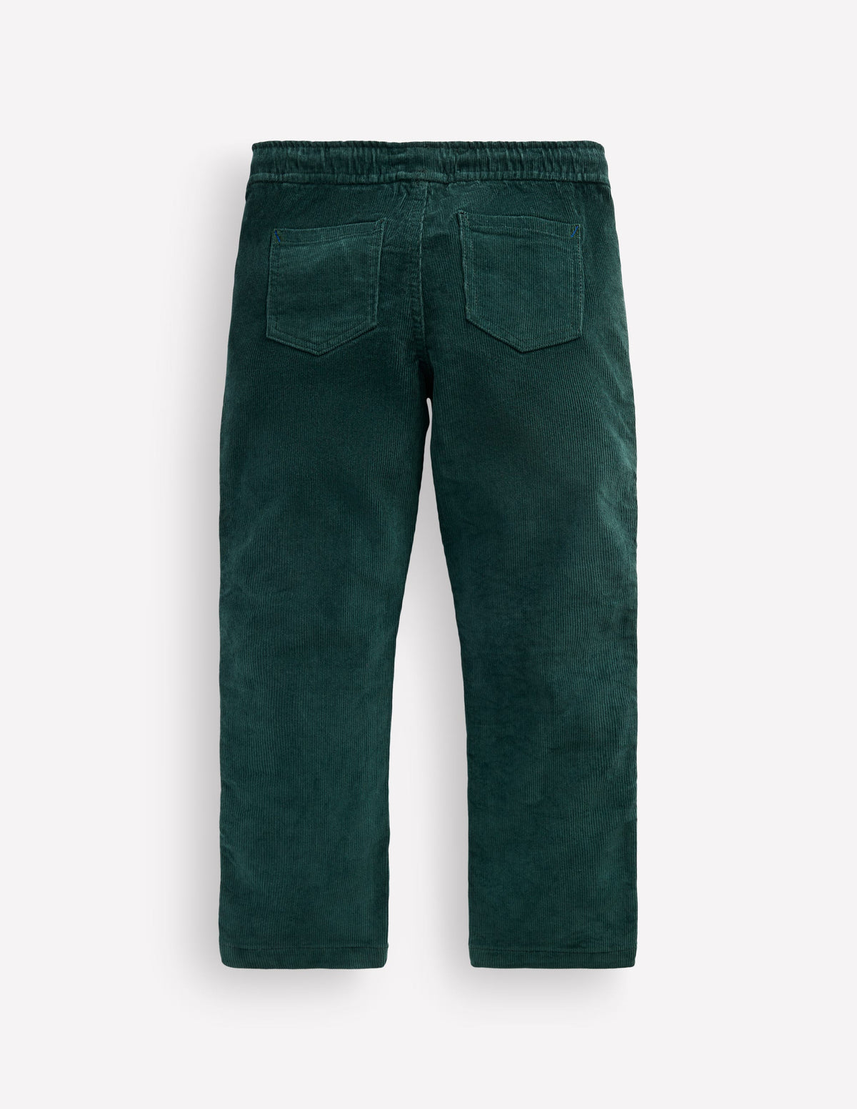 Slim Pull-on Trousers-Dark Green Cord - Image 2