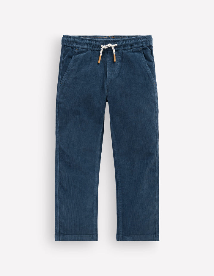 Schmal geschnittene Hose zum Hineinschlüpfen-Blaubeerkuchen Cord