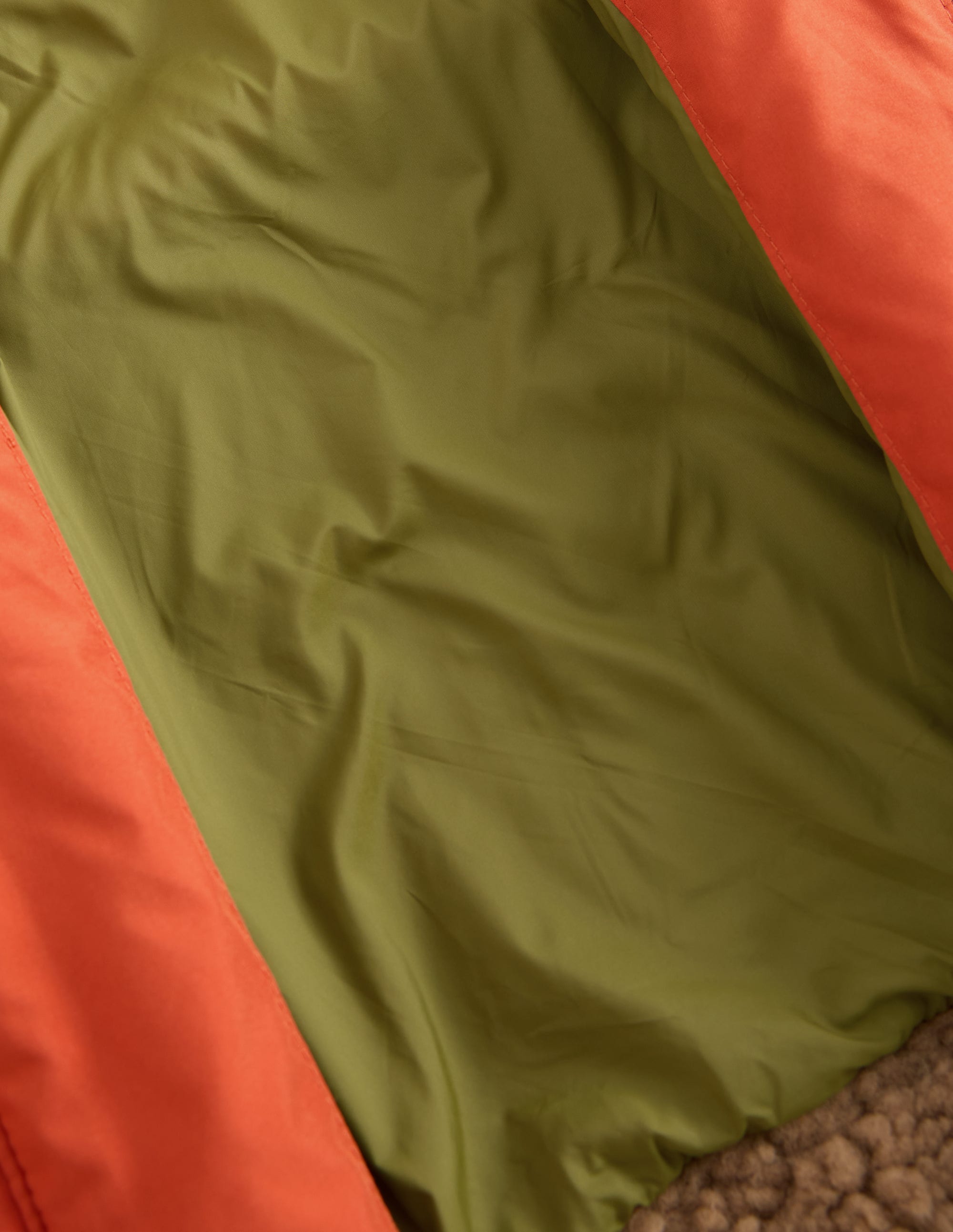 Steppjacke mit Teddyfell-Rostrot Mix - Image 5