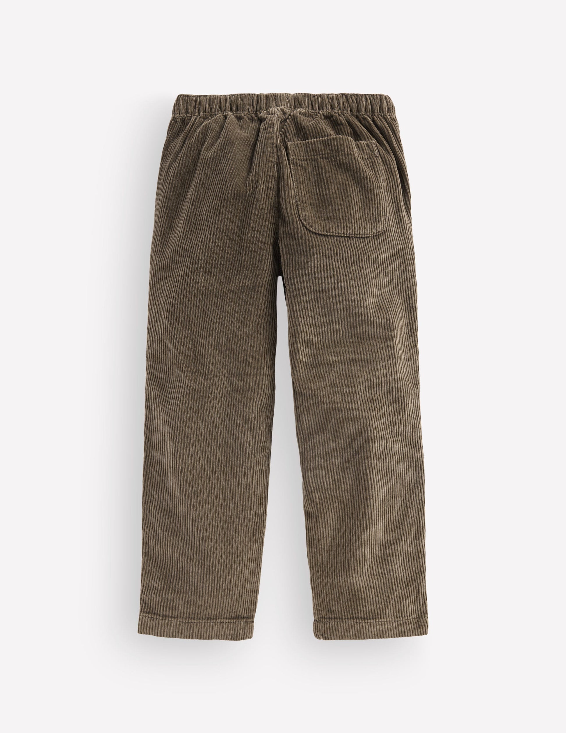 Lässige Cordhose mit geradem Bein-Cordhose mit Gummizug-4