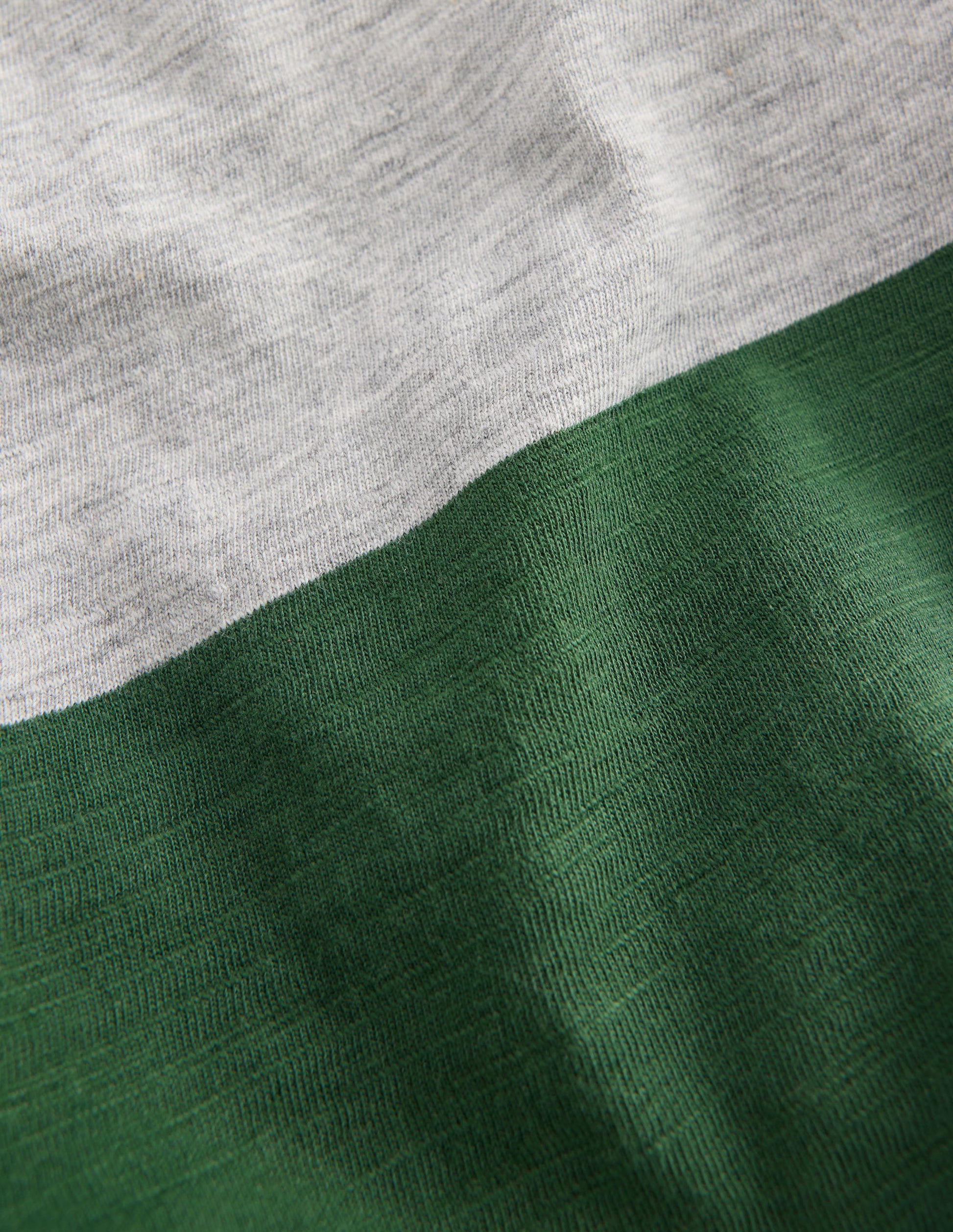 Langärmliges T-Shirt für den Alltag-Jägergrün/Grau Meliert-3