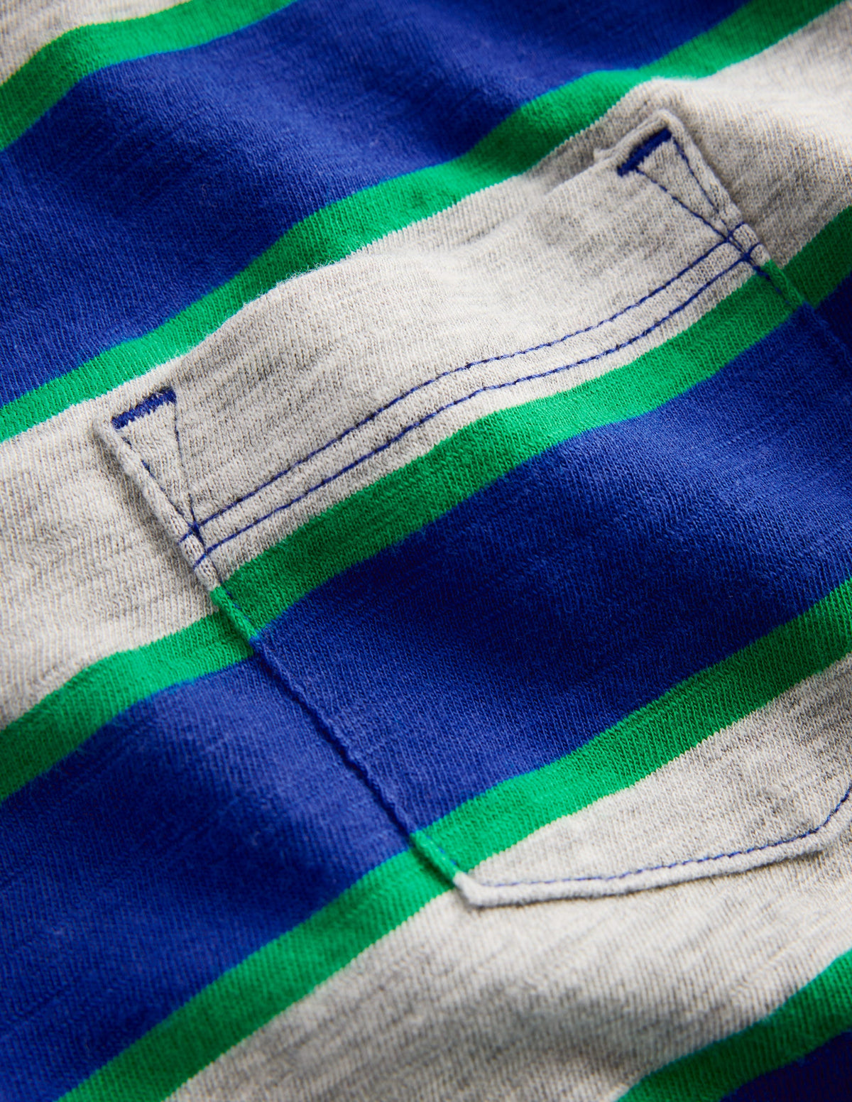 Langärmliges T-Shirt für den Alltag-Grau Meliert/Blau/Grün - Image 3