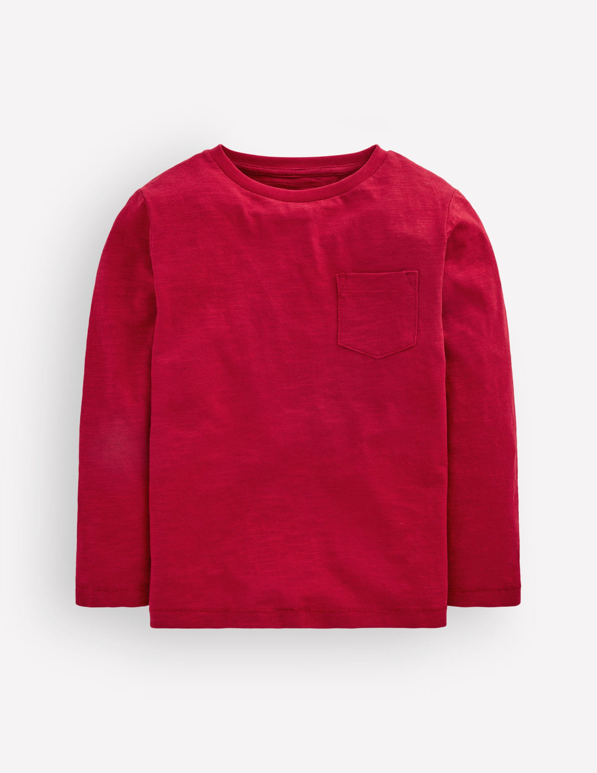 Langärmliges T-Shirt für den Alltag-Kirschrot - Image 1