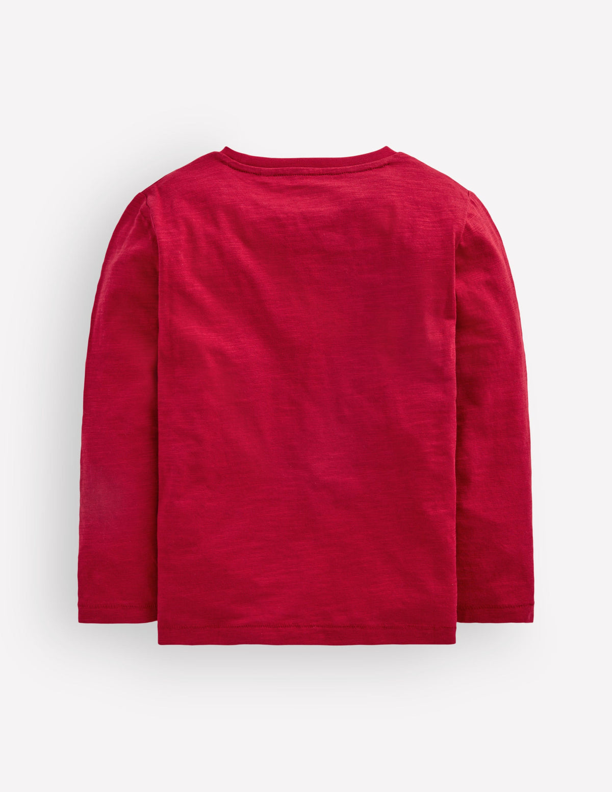 Langärmliges T-Shirt für den Alltag-Kirschrot - Image 2