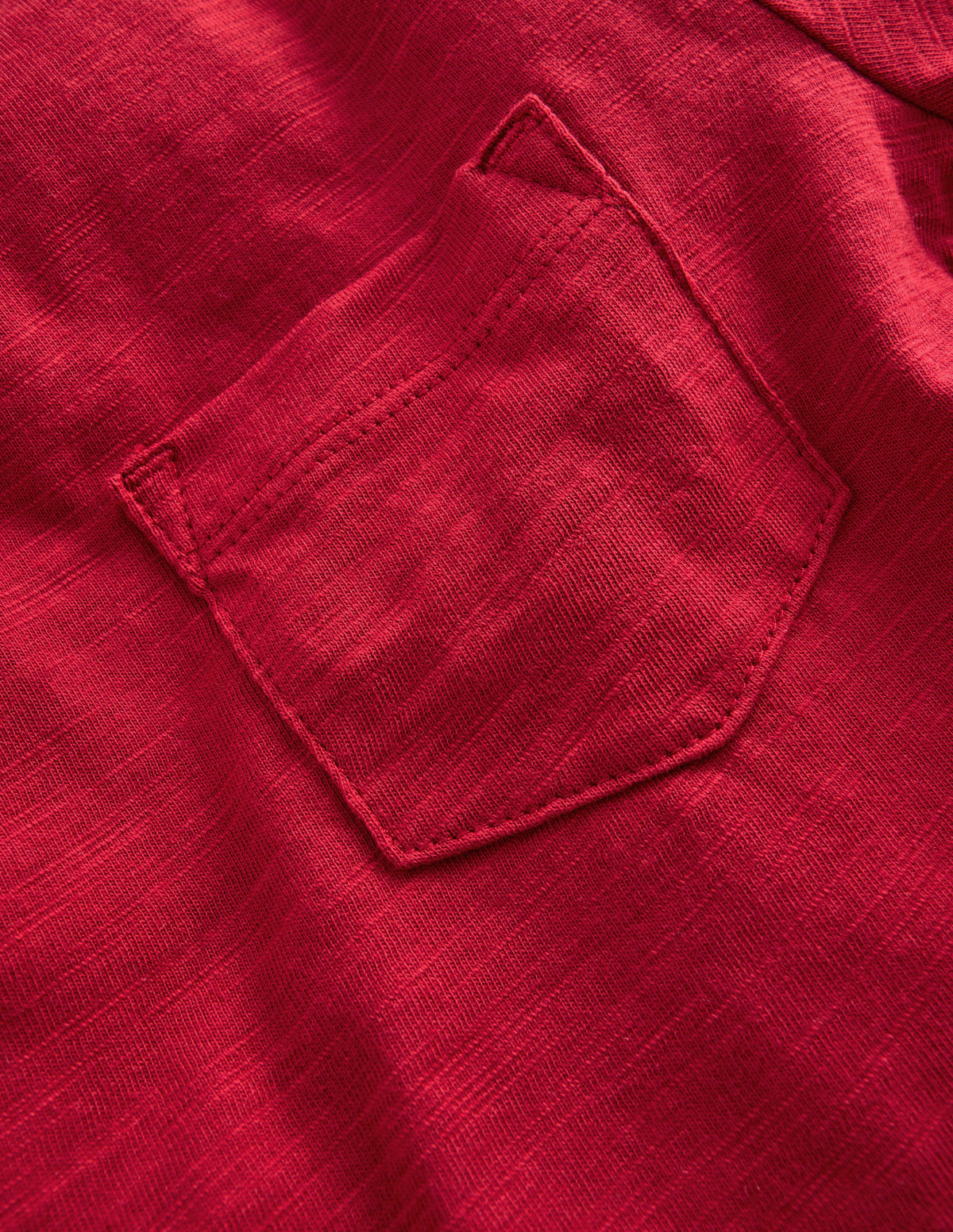 Langärmliges T-Shirt für den Alltag-Kirschrot-3
