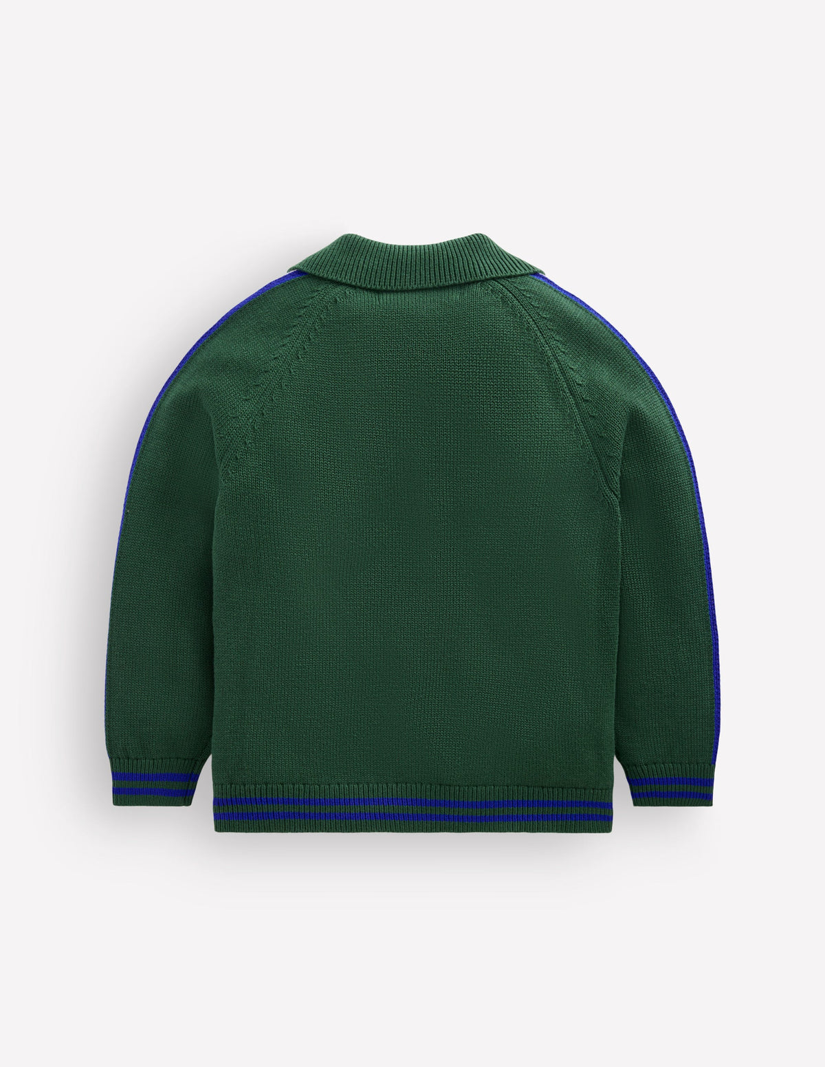 Schicker Pullover mit Reißverschluss-Braunschweigisches Grün Meliert - Image 3
